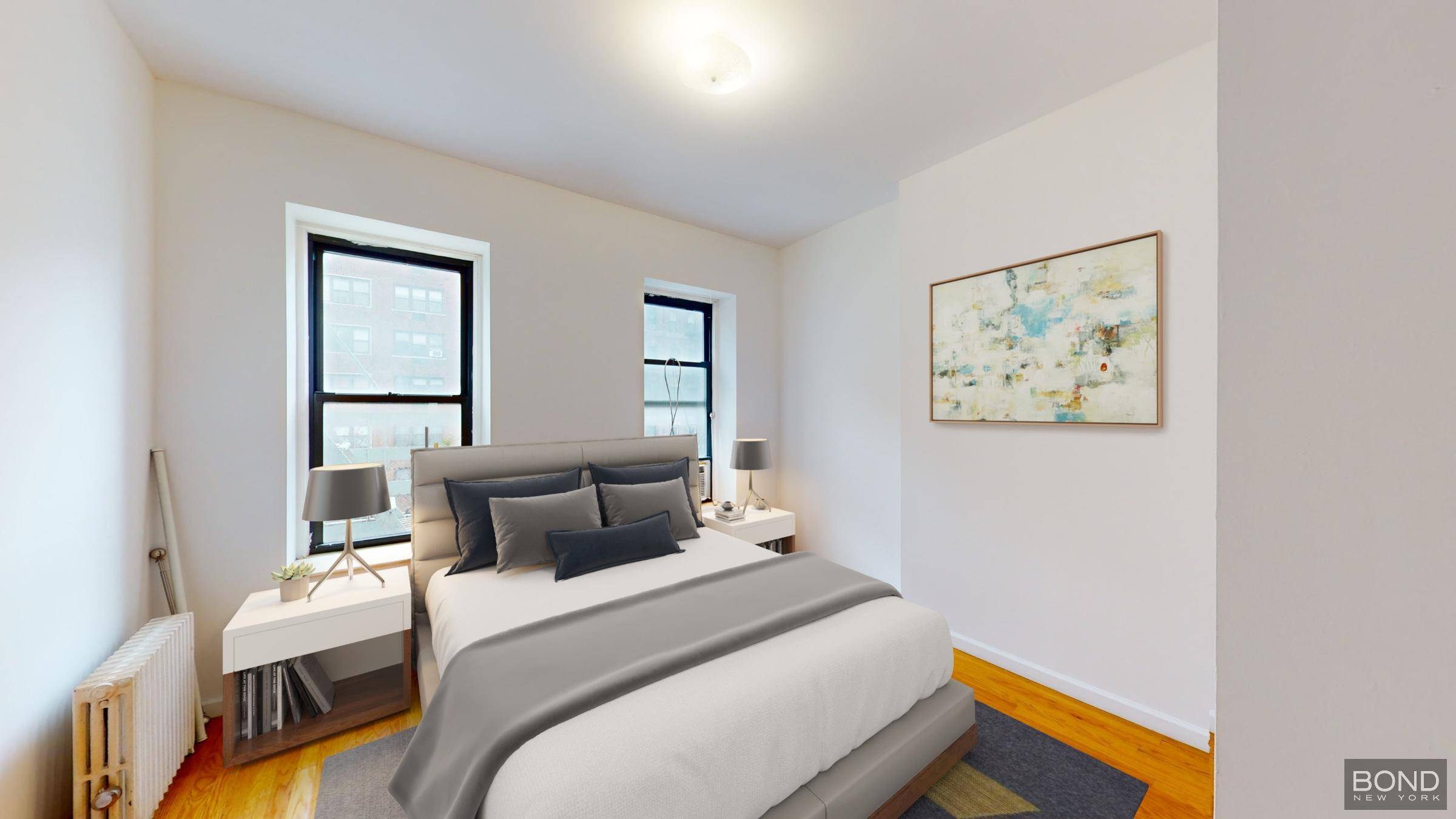 Space lovers dream in this unique, 800 SF, 2 bedroom railroad, floor through apartment, with front and back exposure in prime Upper East Side.