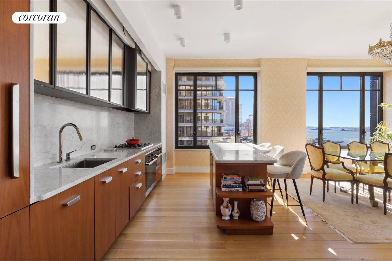 Terraced Home with Perfect Sunset Views over the Hudson River.