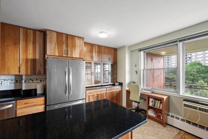 Breathtaking, unobstructed views of immaculate green landscaping from your expansive terrace and sun drenched windows.