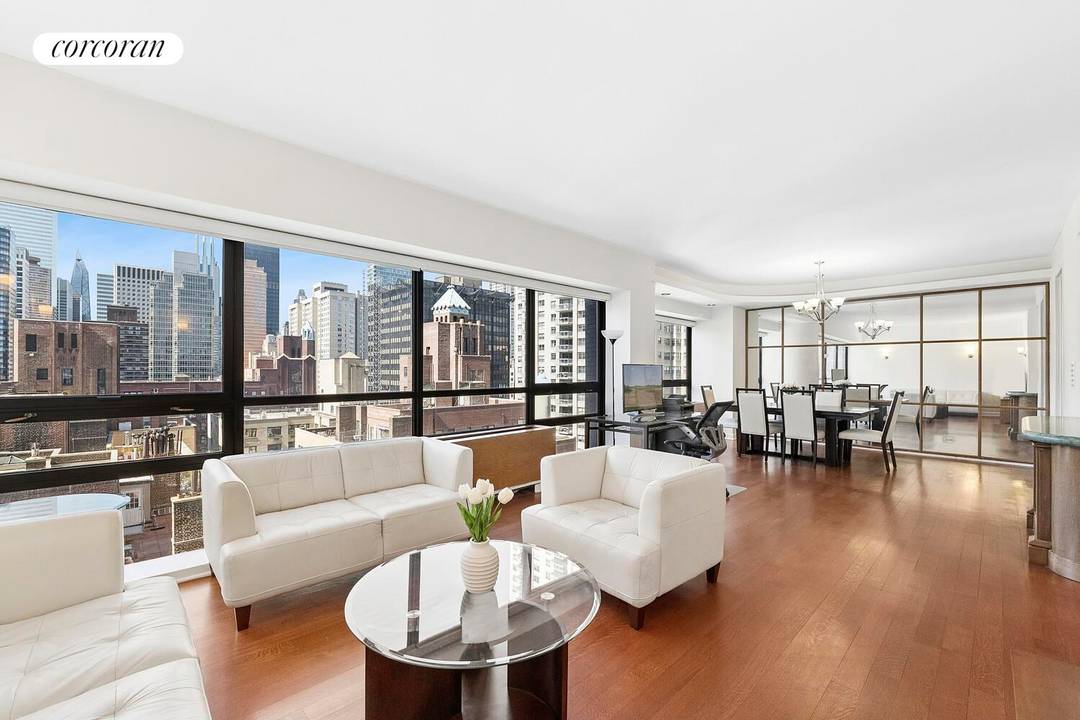 Residence 19D at 415 East 54th Street is a sprawling 1, 377 square foot, two bedroom, two and a half bathroom duplex defined by its exceptional sense of space, abundant ...