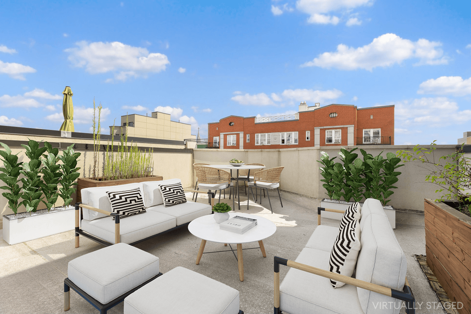 Unit 4A at 129 Martense is a spacious three bedroom duplex penthouse with a massive private terrace.