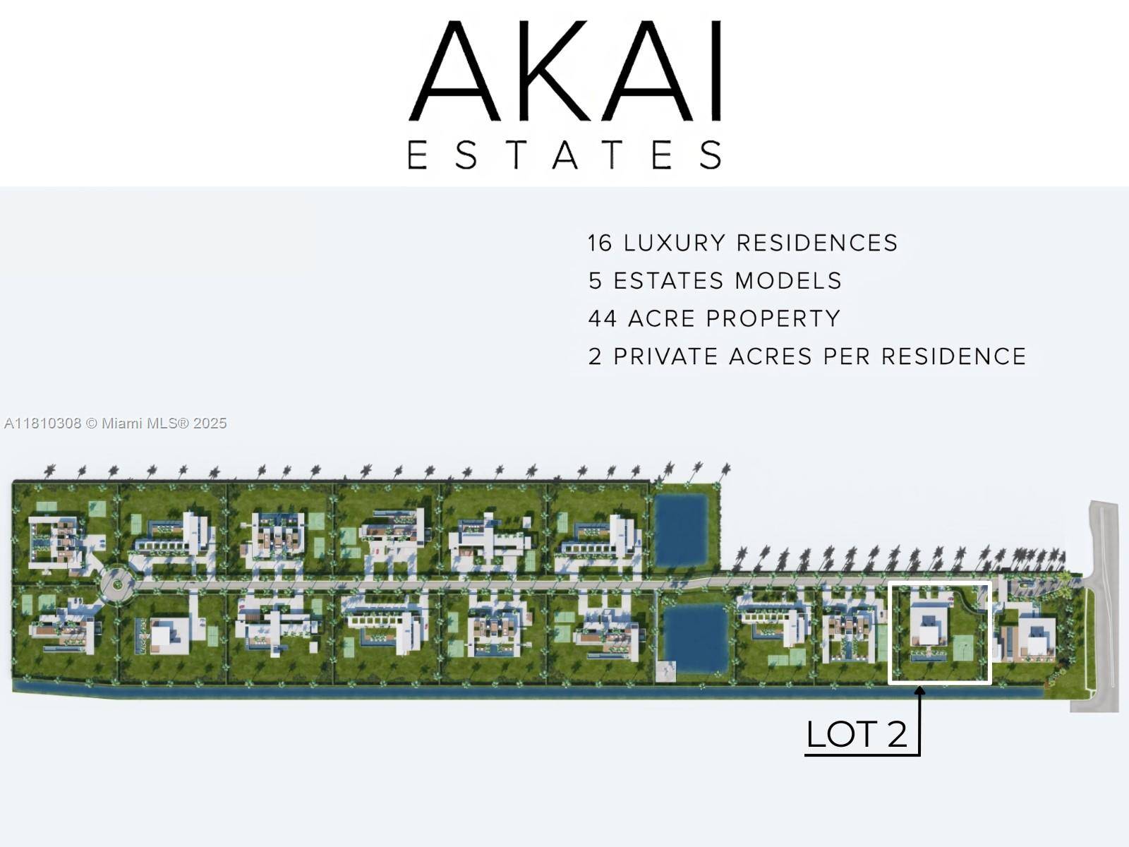 This 2 Acre Lot is located in an unrivaled location within the prestigious AKAI Estates Development, comprised of 44 tropical Acres.