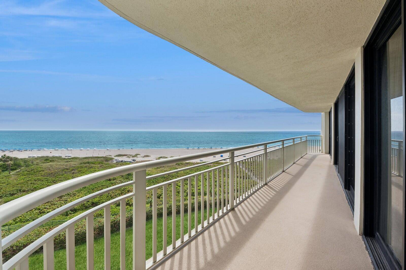 Oceanfront 2 BR, 2 BA condo with ocean and Intracoastal views.
