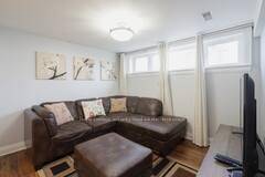 Beautifully Renovated fully furnished lower unit steps to Humber River Hospital and highways.