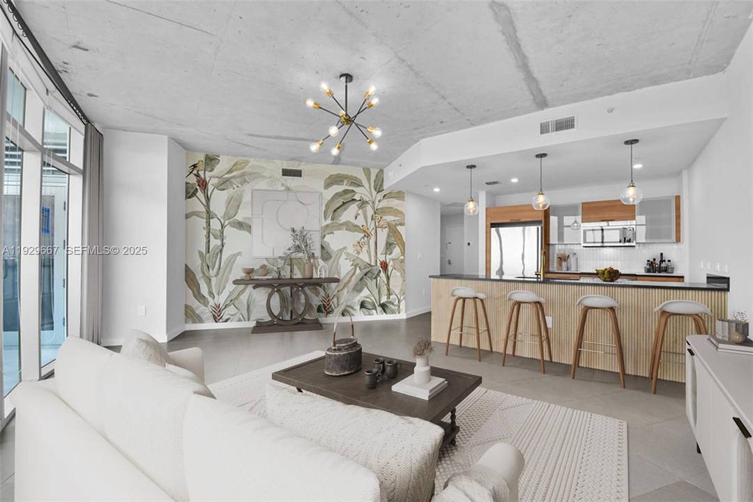 Beautifully remodeled 2BR 2BA residence in the heart of Midtown Miami.