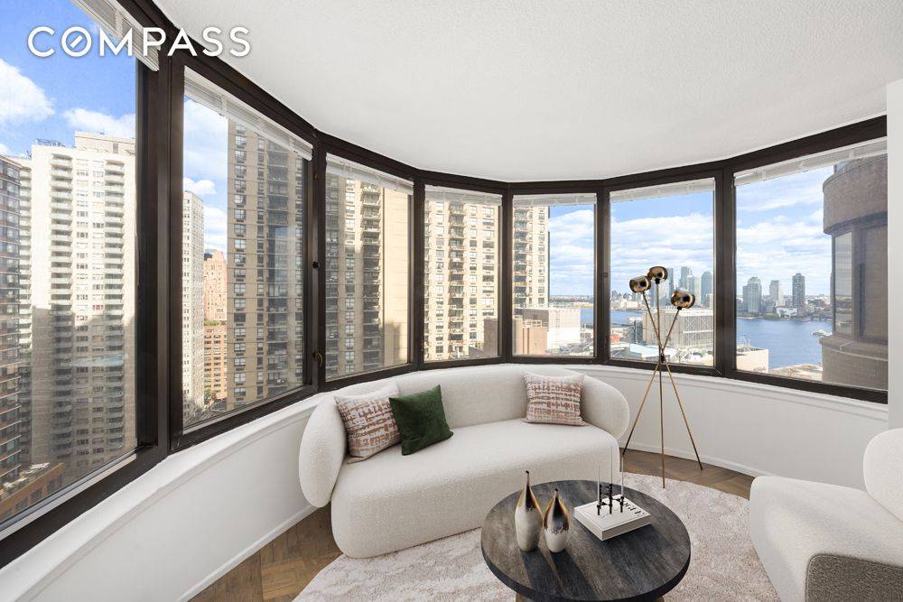 Just listed at The Corinthian Condominium an oversized alcove studio with a smart, open layout and a bright, inviting feel.