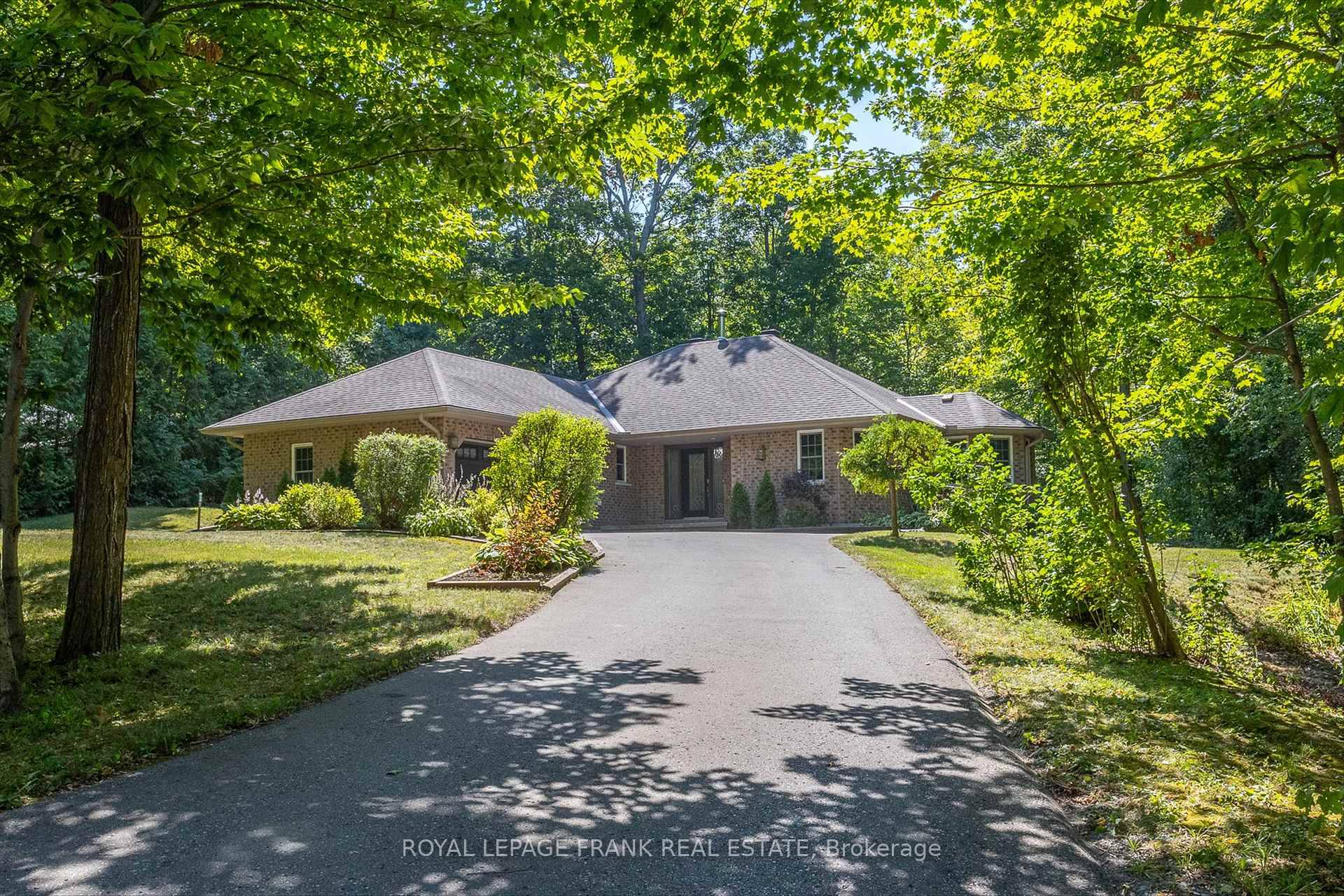 Set in the forest, just west of Peterborough near Millbrook is this 1800 sq ft brick bungalow with a double car garage that has been very well updated and feels ...