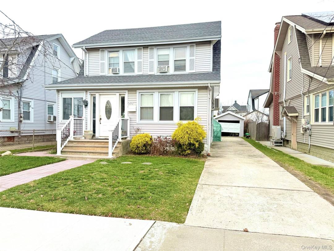Beautiful single family colonial home, featuring 3 bedrooms, 2 full baths, updated roof, new boiler, split units, hardwood floor, enclosed porch, detached garage and a private driveway.