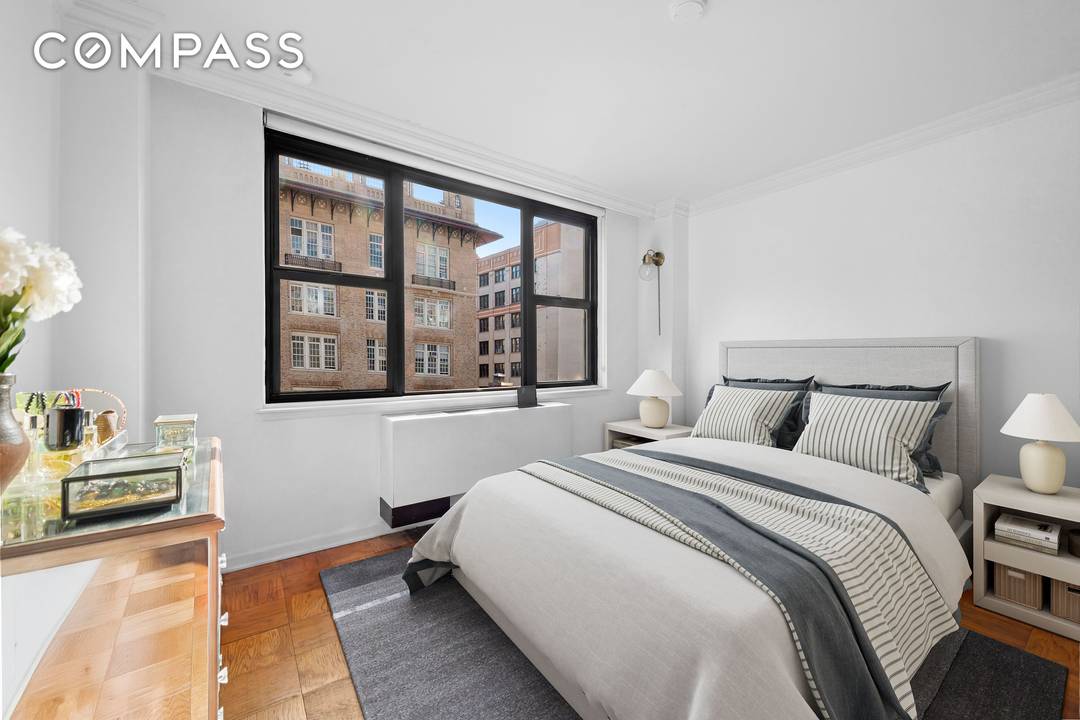 Welcome to this exceptionally large south facing studio in one of Gramercy's most sought after full service co ops where thoughtful design, abundant natural light, and a rarely available chef's ...