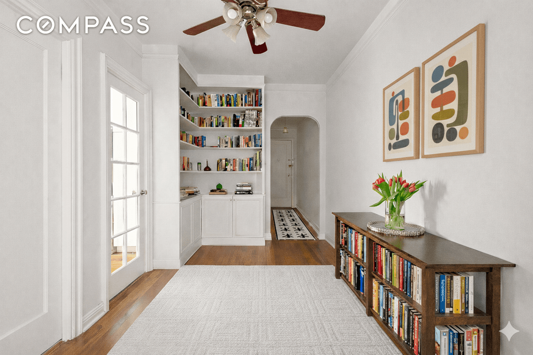 Sprawling corner two bedroom, one bathroom apartment in a full service pre war North Slope co op.