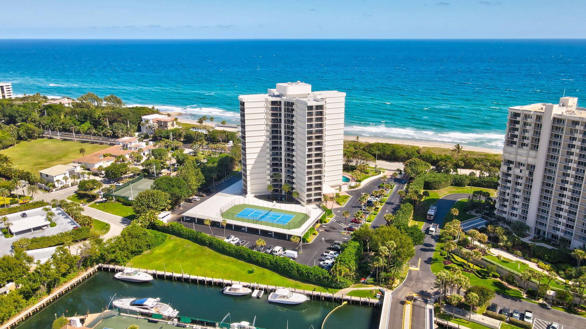 Beautiful Ocean front building with ocean views from every room.