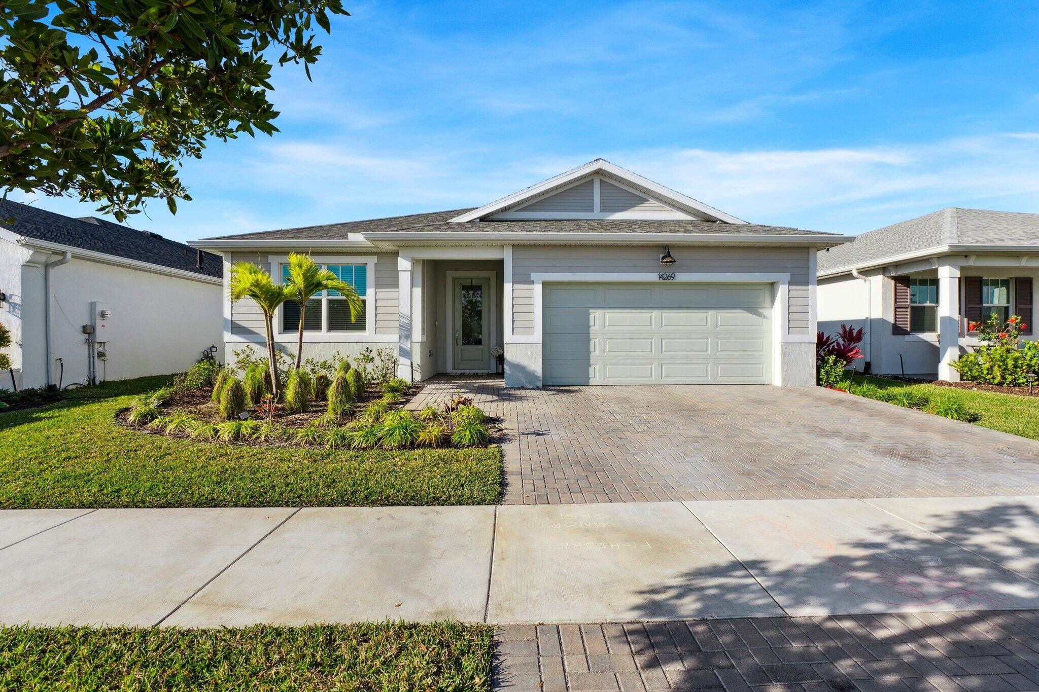Built in just 2023, this beautiful home offers 4 bedrooms, 2 bathrooms, 2 car garage nestled in the new Tradition community Cadence.