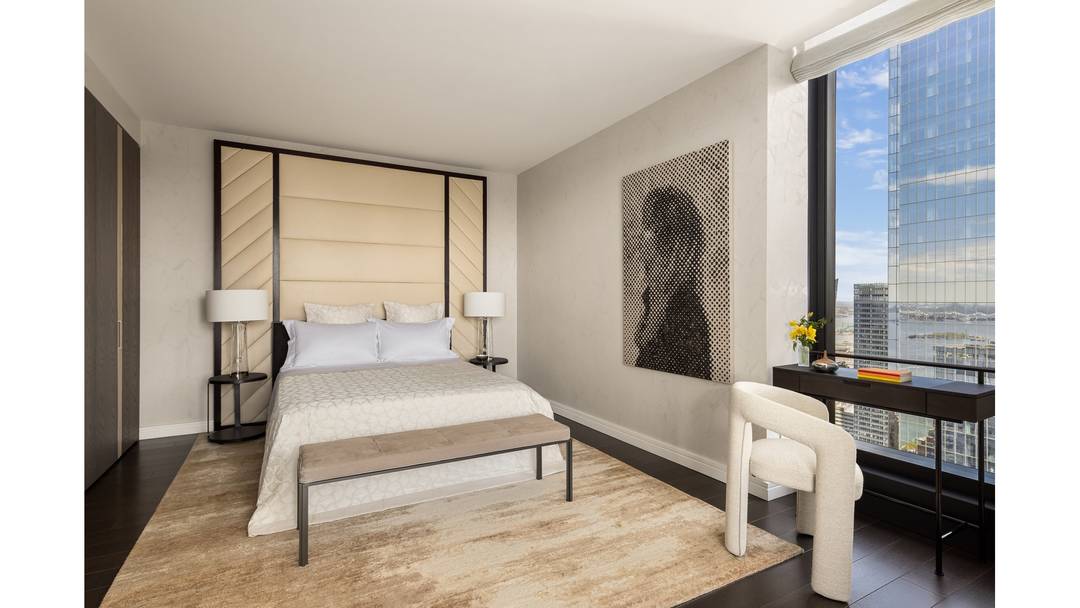 Residence 64H at The Greenwich by Rafael Vinoly is a high floor studio showcasing magnificent northern exposures and views of the Freedom Tower, Perelman Performing Arts Center and the Hudson ...