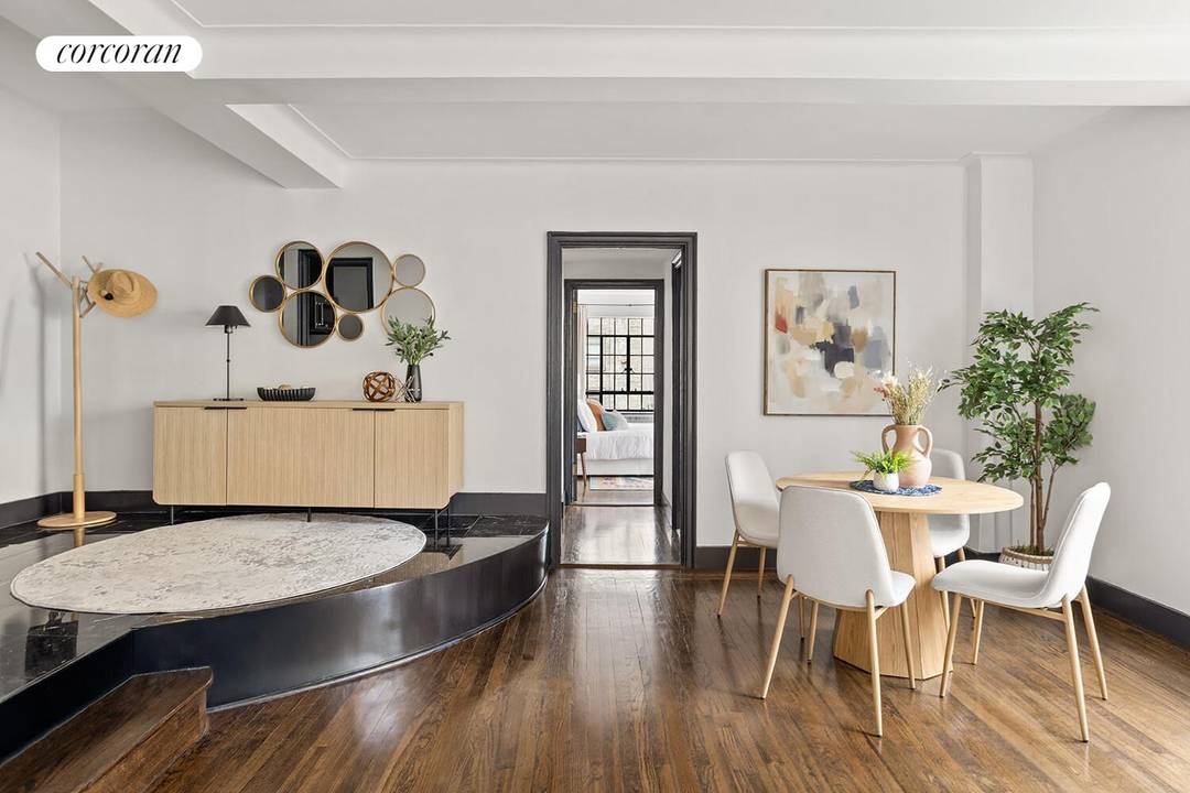 Residence 10A at 10 Park Avenue is a beautifully updated one bedroom, one bathroom home that seamlessly blends classic pre war charm with tasteful modern finishes.