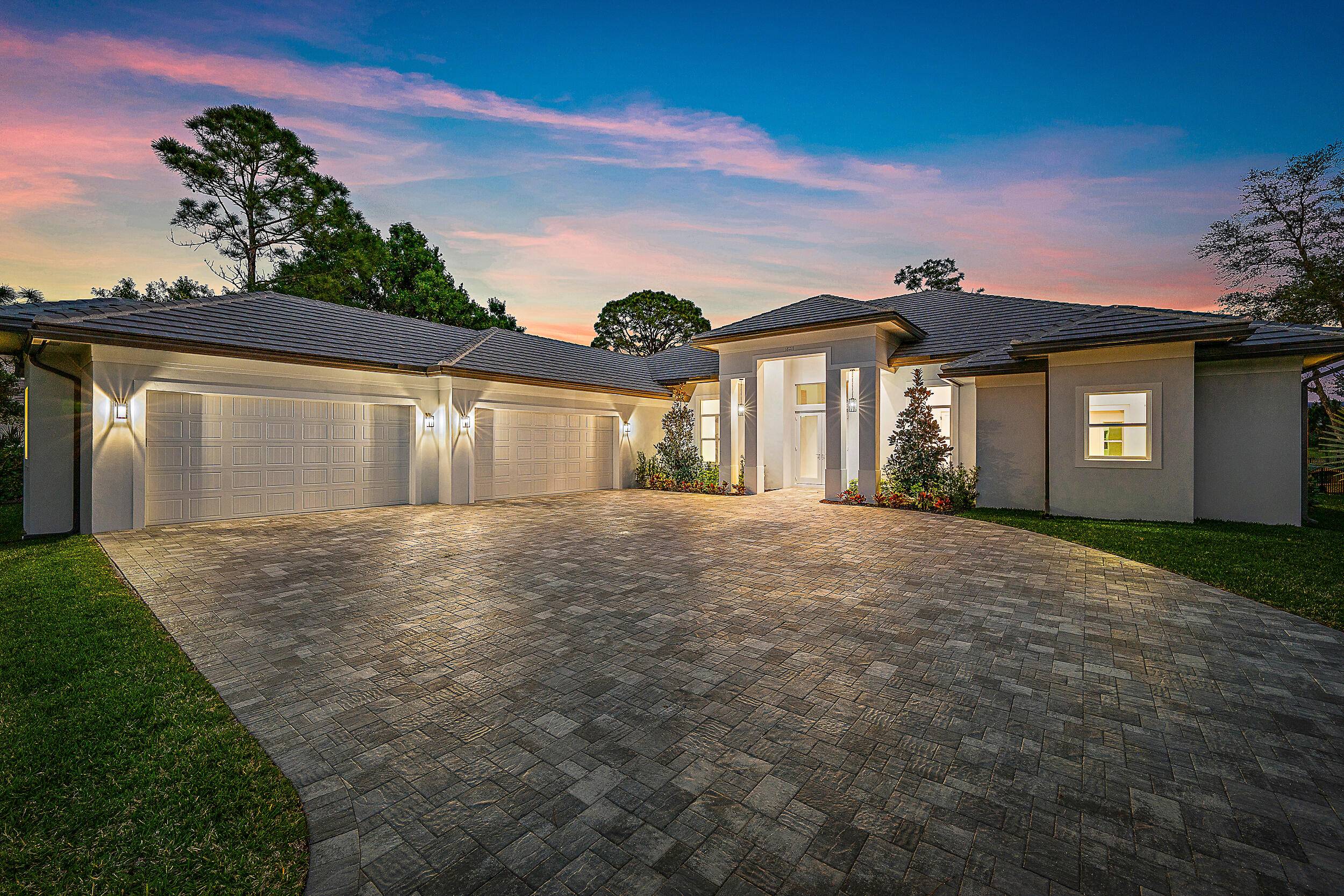 This newly built, one story CBS home offers an exceptional living experience right on the Old Trail golf course.