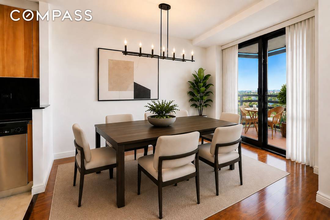 Tastefully renovated high floor, split 2 bedroom, 2 bath, 2 balconies with washer dryer overlooking 2 lake views of Meadow amp ; Willow lakes in Flushing Meadow Park.