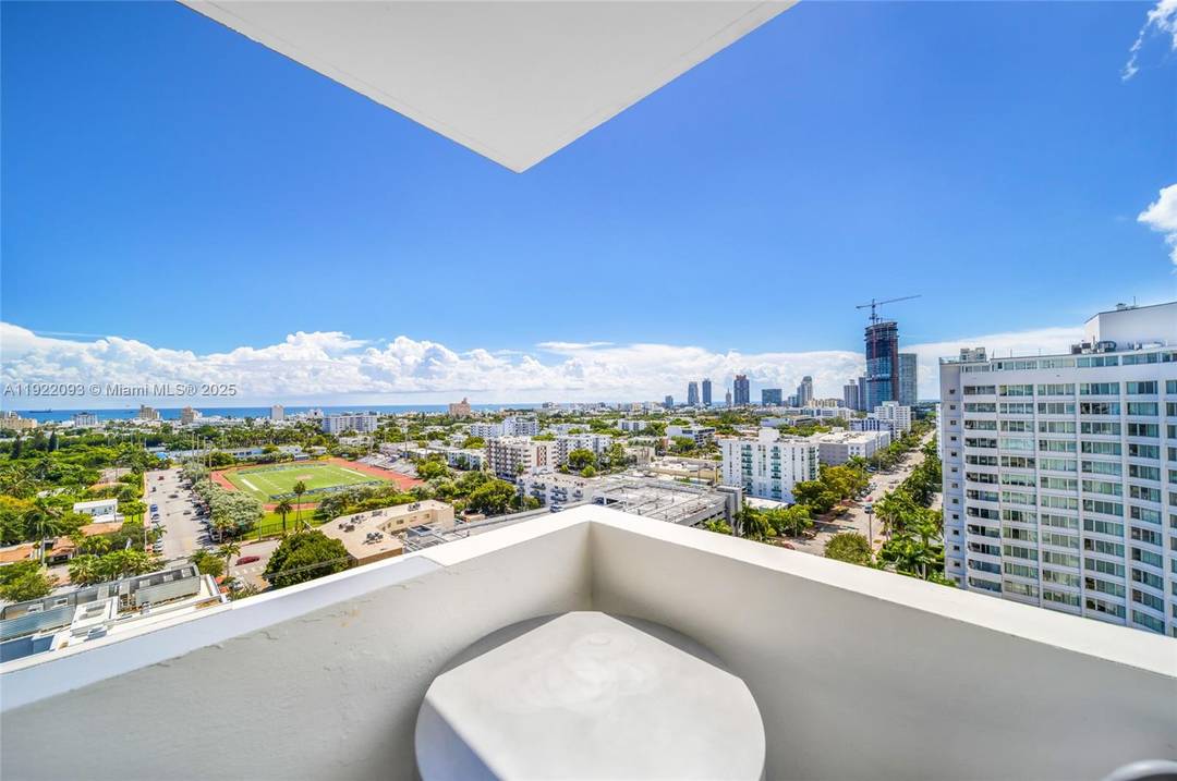 Rarely available, stunning corner Penthouse at Mirador 1200 Line 15 offering captivating Miami Beach skyline views, panoramic ocean vistas, and spectacular sunrises.