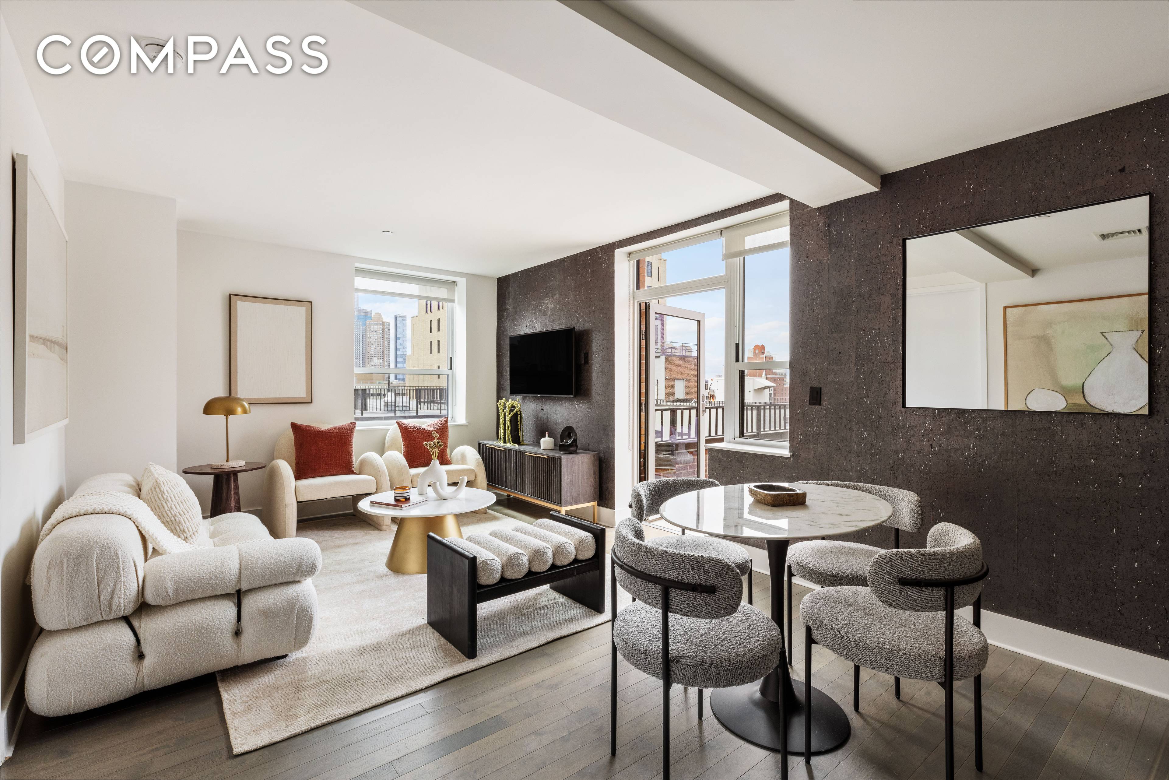 Experience this gorgeous two bedroom, two bathroom penthouse residence with a private terrace, located in the highly coveted NINE52 Condominium.