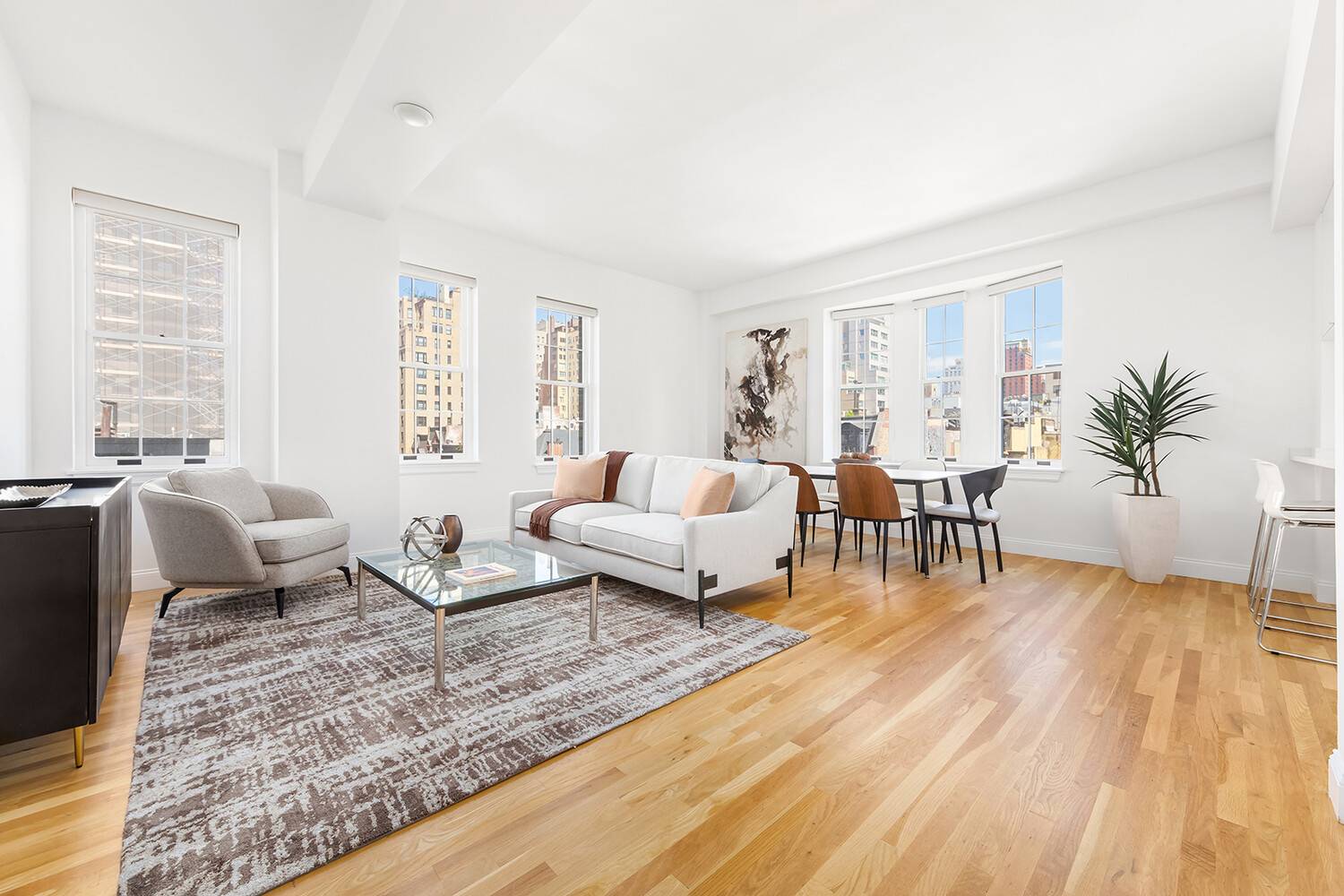Located just off Madison Avenue and one block from Central Park, this beautifully renovated corner two bedroom, two bathroom residence at the iconic Marquand offers a rare combination of pre ...