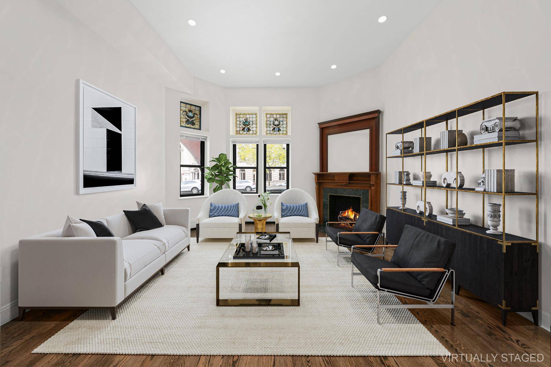 This 20 foot wide West End Avenue townhouse is part of an eight home development designed by Frederick B.