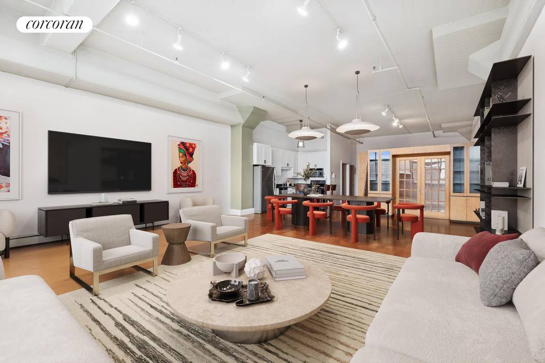 The Brooklyn Original Industrial Edge Meets Modern Comfort at Newswalk Welcome to 535 Dean Street, Unit 617 a sprawling loft in Prospect Heights' iconic Newswalk Condominium, where history, size, and ...