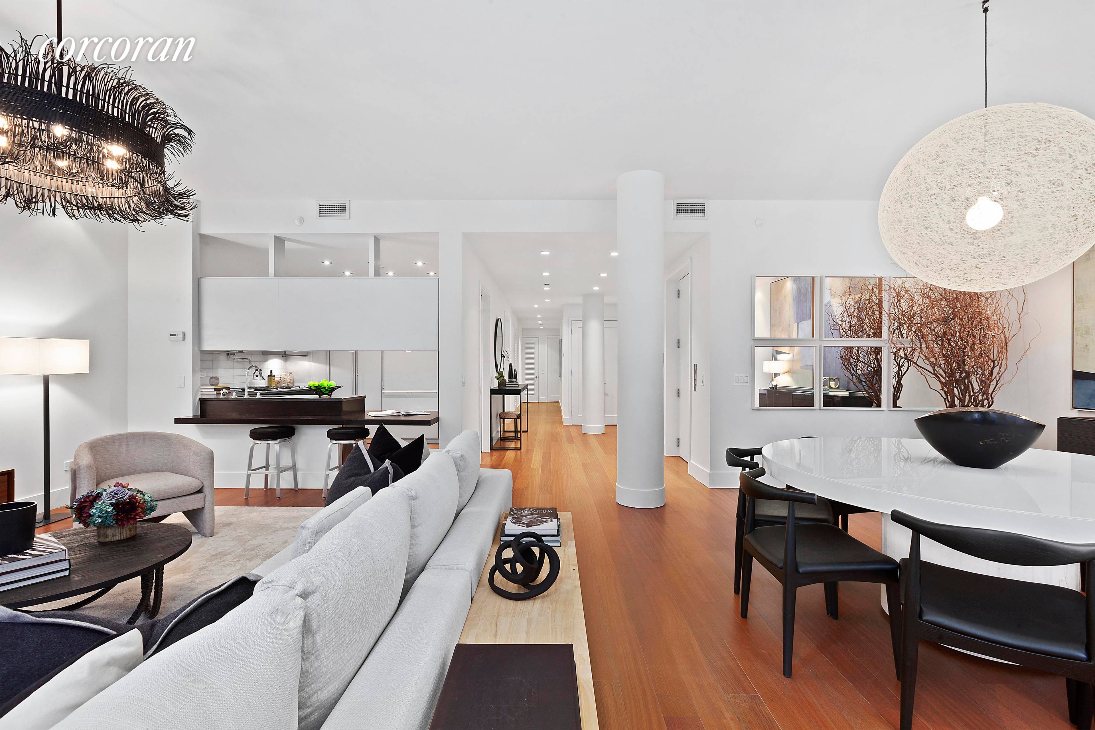 Enjoy luxury loft living in the perfect Flatiron District location in this flawless three bedroom, three bathroom condominium right off Fifth Avenue.