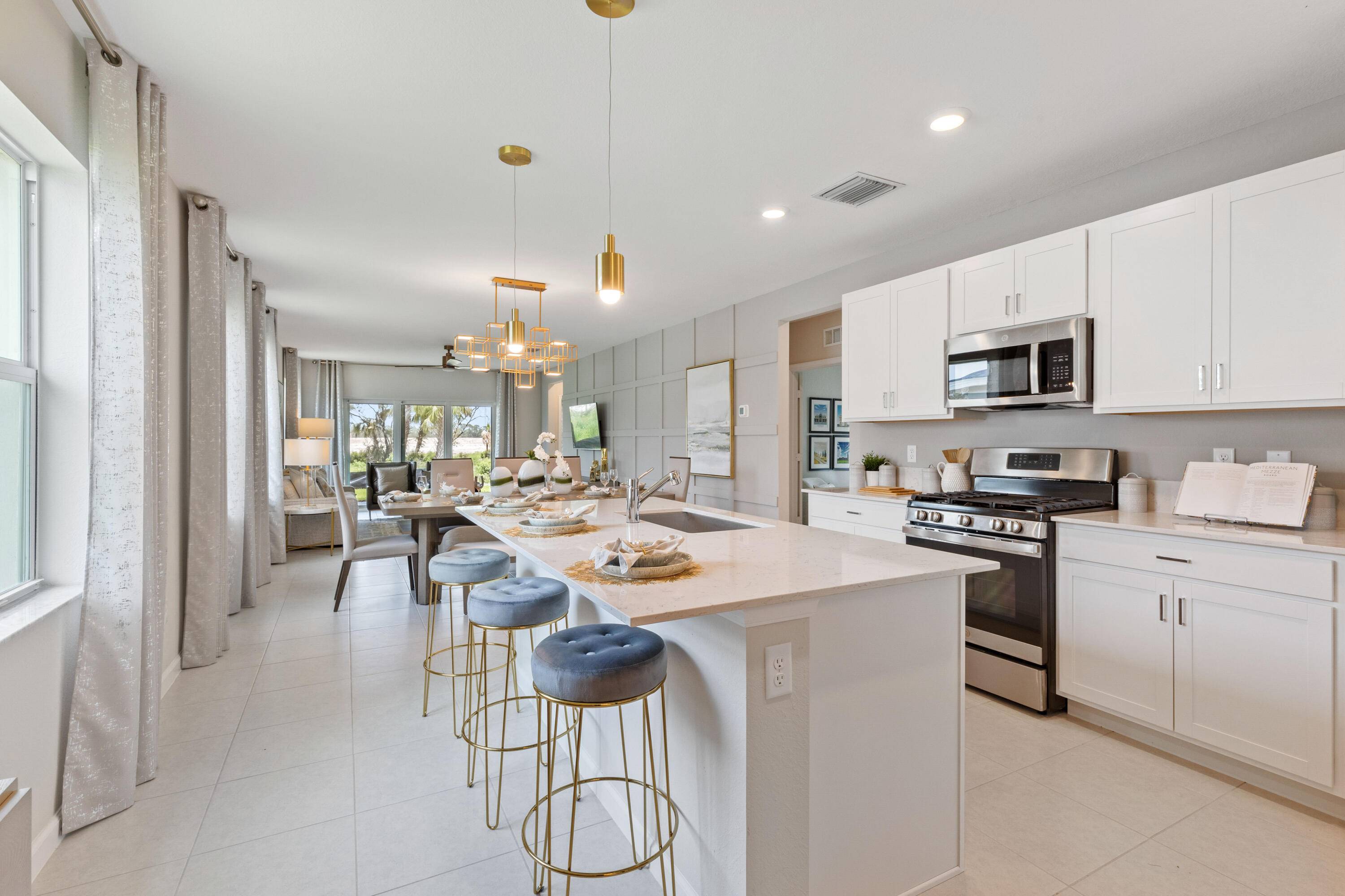 This single story home features a smart layout that prioritizes ease of living.
