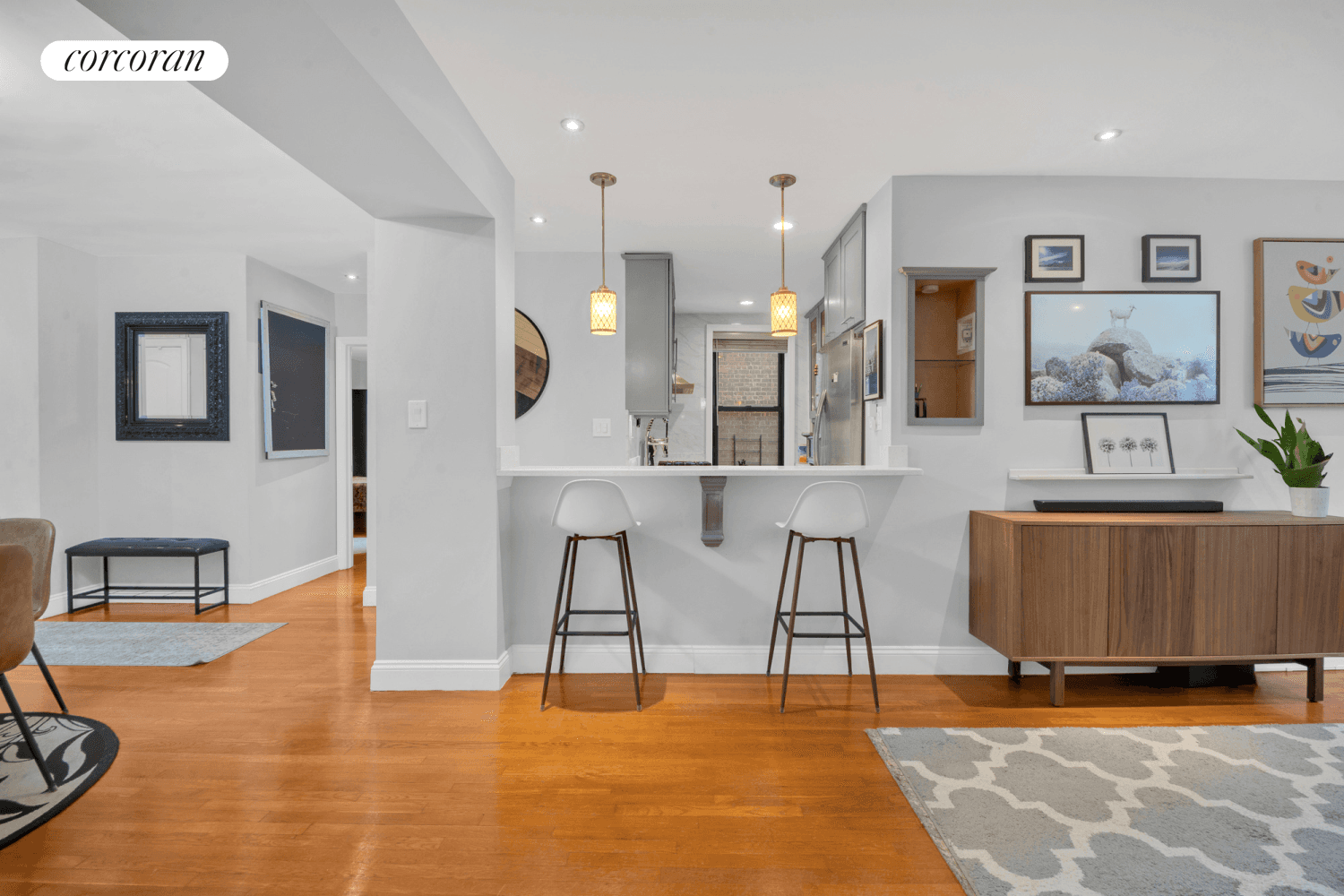 THIS IS IT a gracious 2BR home that is spacious, beautifully renovated and creatively designed !