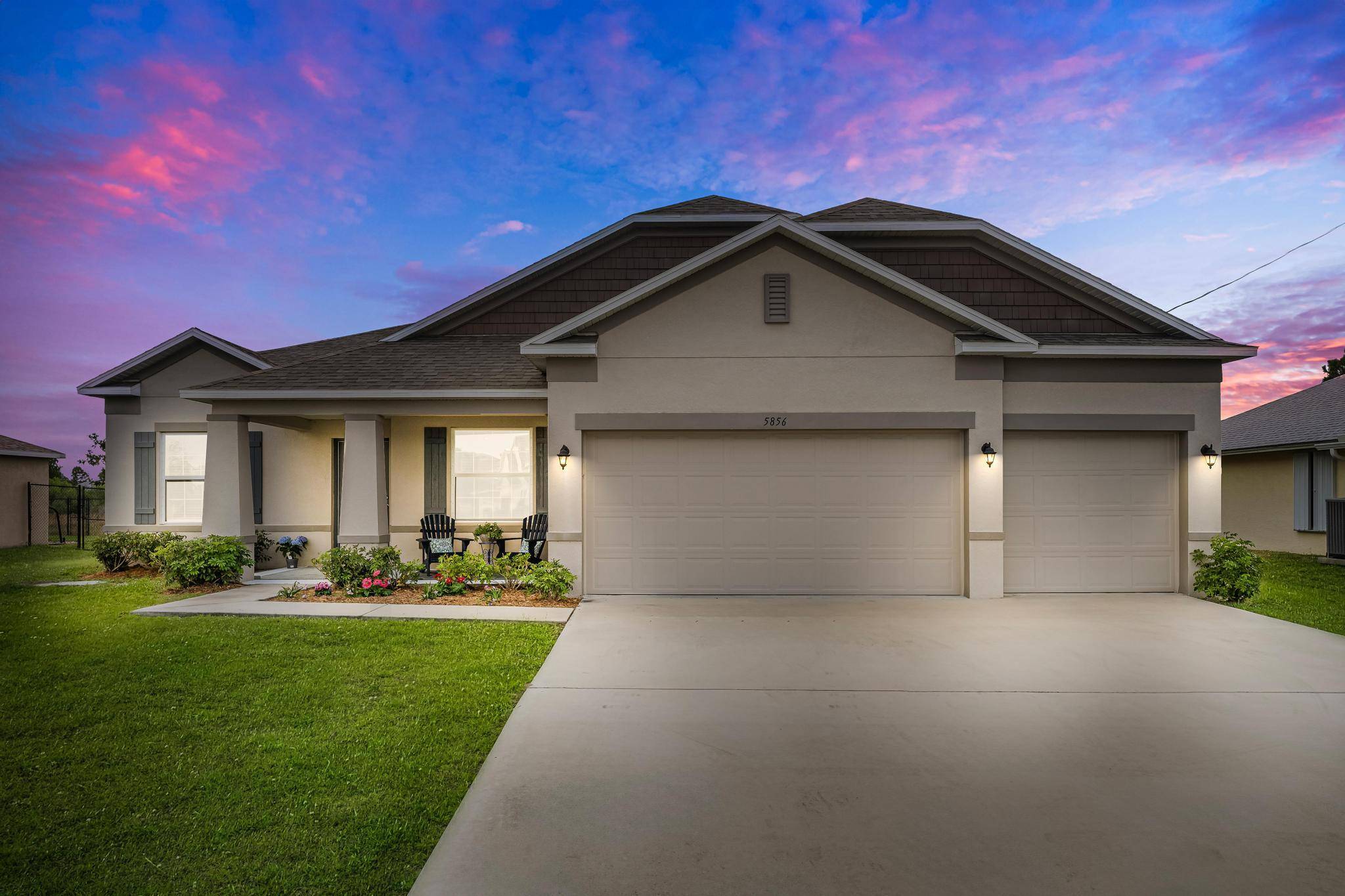Welcome to this stunning Maronda Sierra Model Home nestled in the Torino area of Port St.