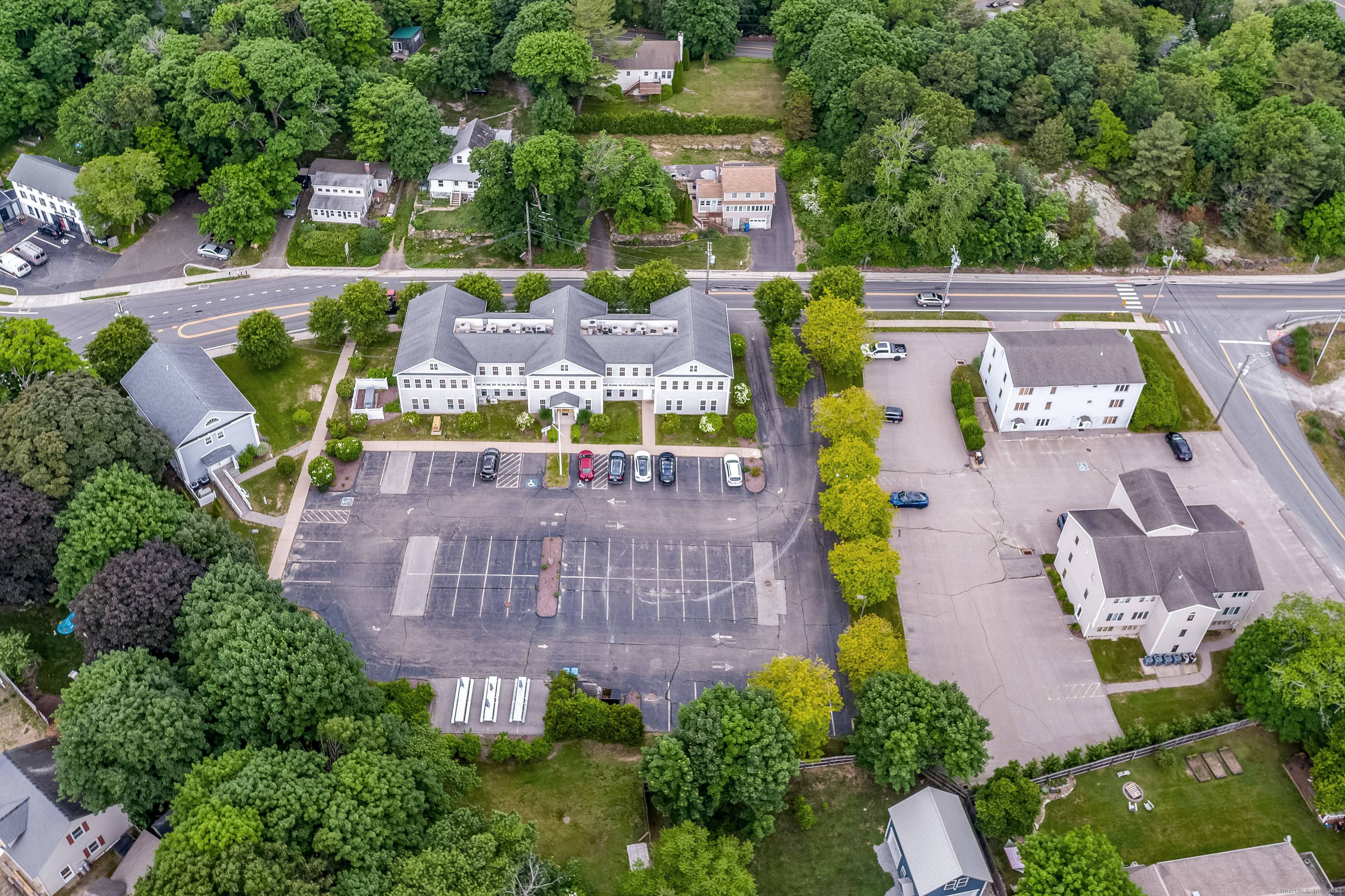This highly visible office campus located in the heart of the Westbrook Central Business District has it all.