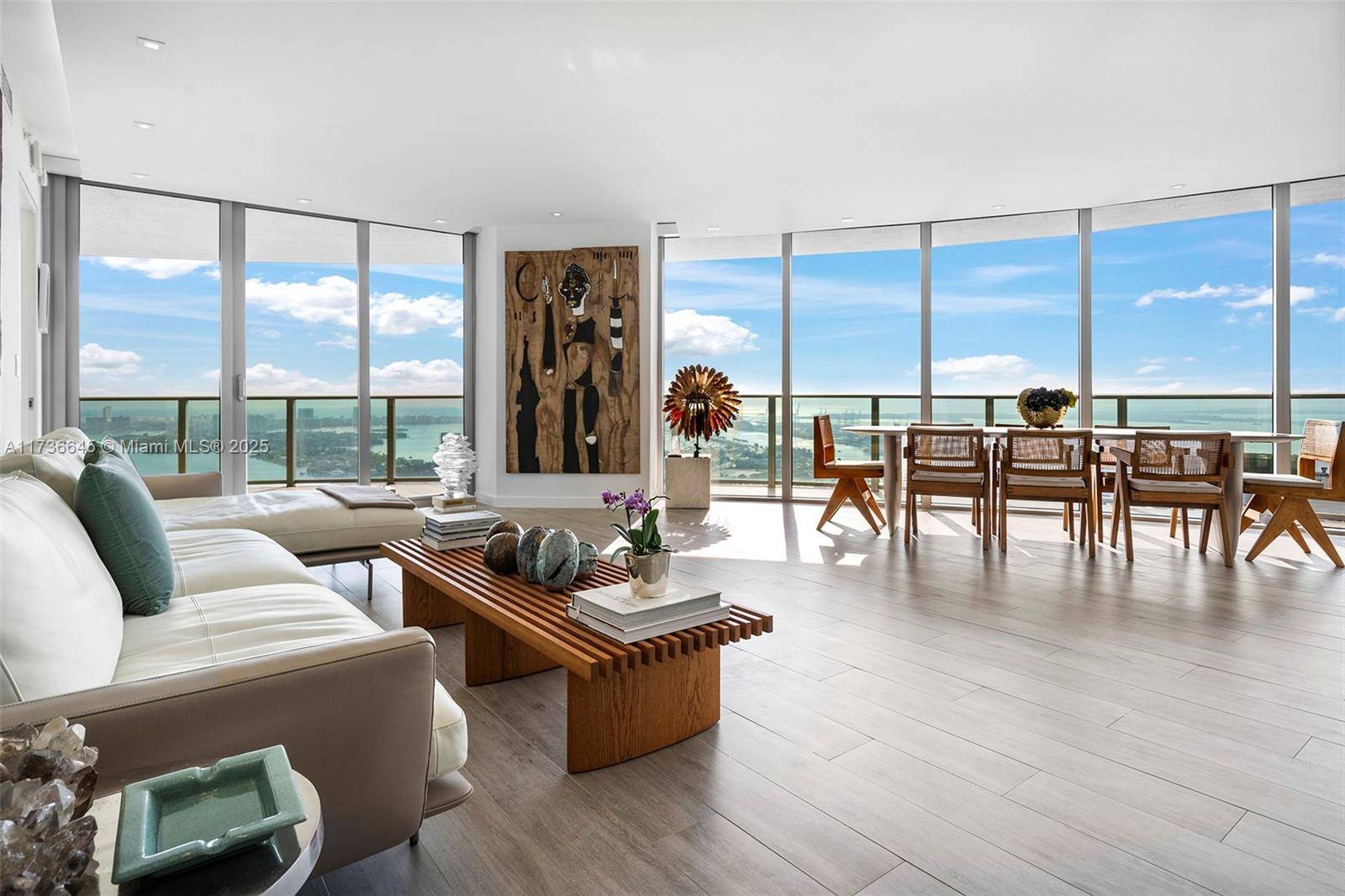 Experience unparalleled luxury in this exceptional Miami residence, offering breathtaking views of Miami Beach, Brickell, and Biscayne Bay.