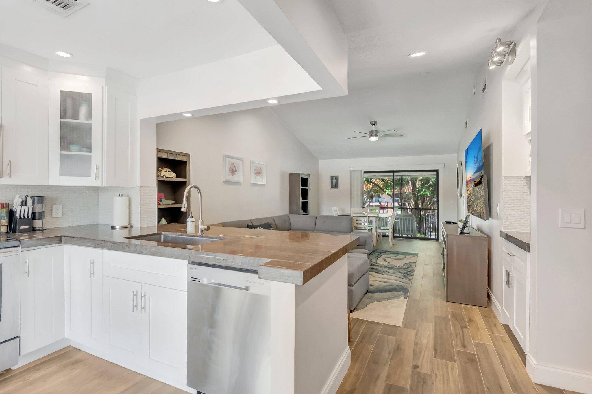 Leased until 06 30 2026. Fully remodeled 2 bedroom, 2 bath condo in the desirable San Remo Golf Tennis community in East Boca Raton.