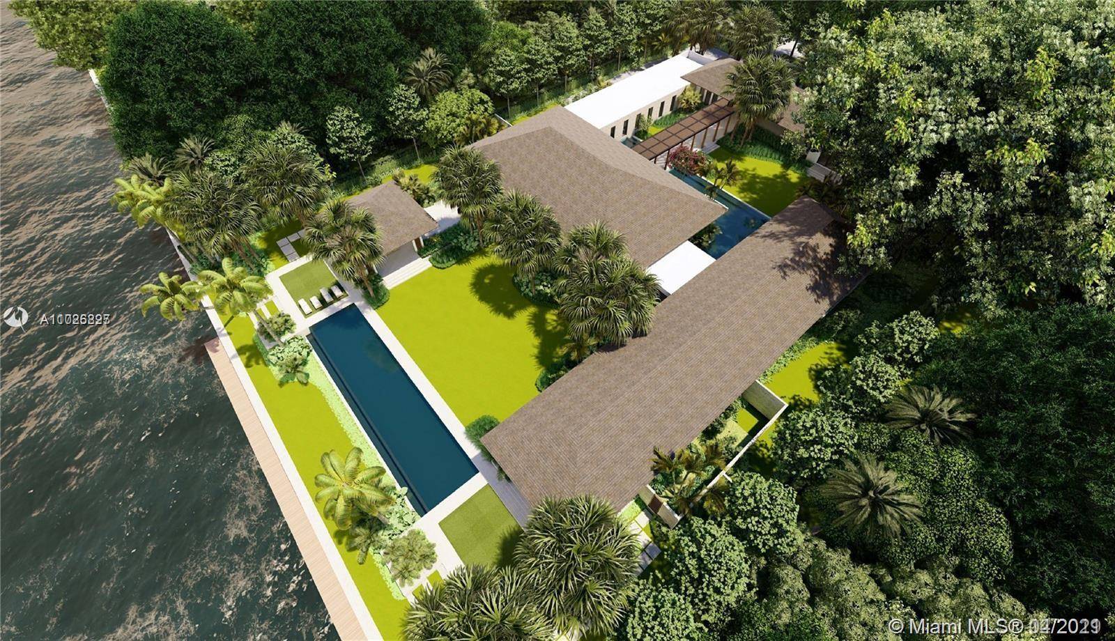 This new waterfront resort style estate is located in one of the most desired communities S Florida, Gables Estates.