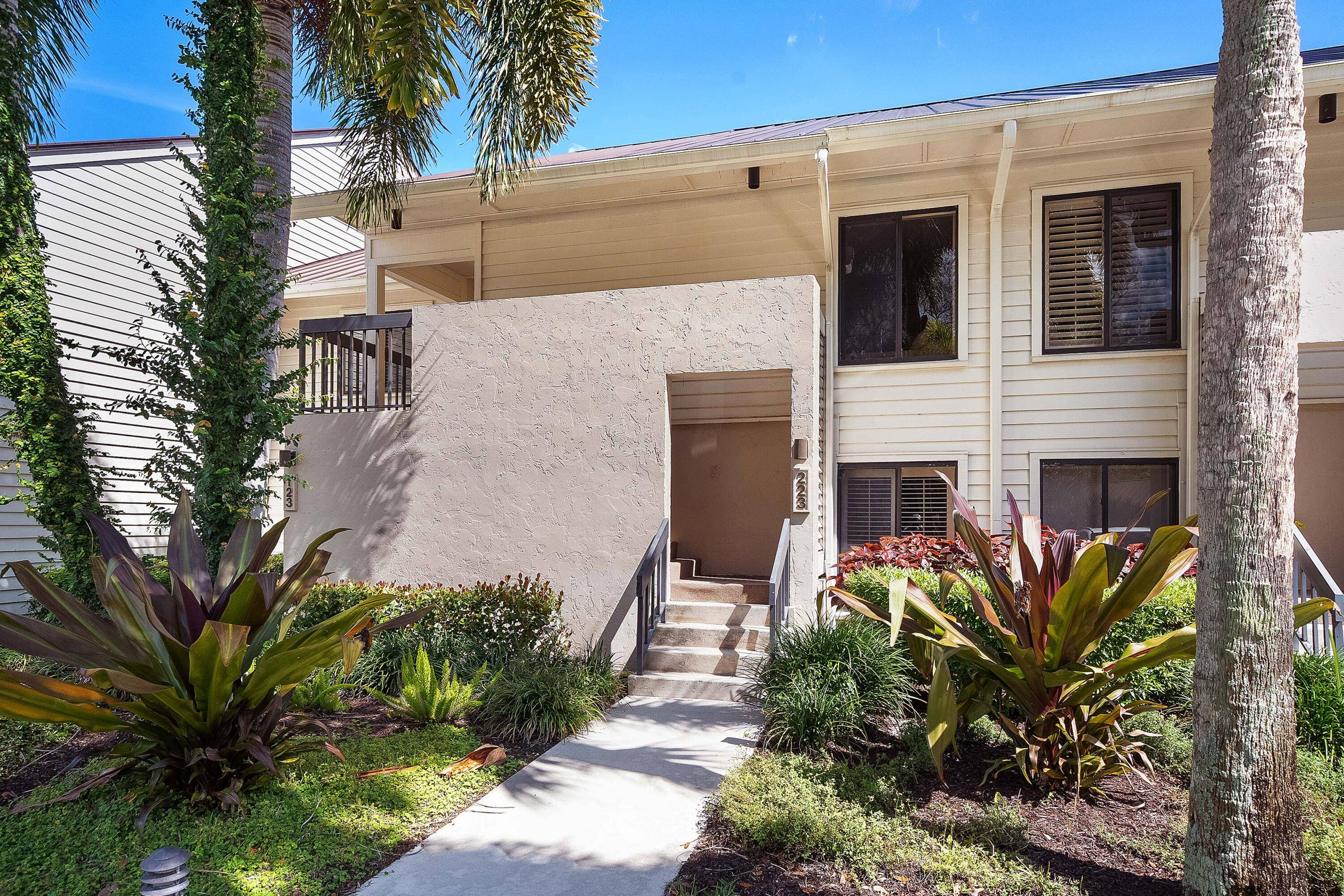 Located in the Fairway Apartments of Mariner Sands, this upstairs condo offers two bedrooms and two bathrooms.