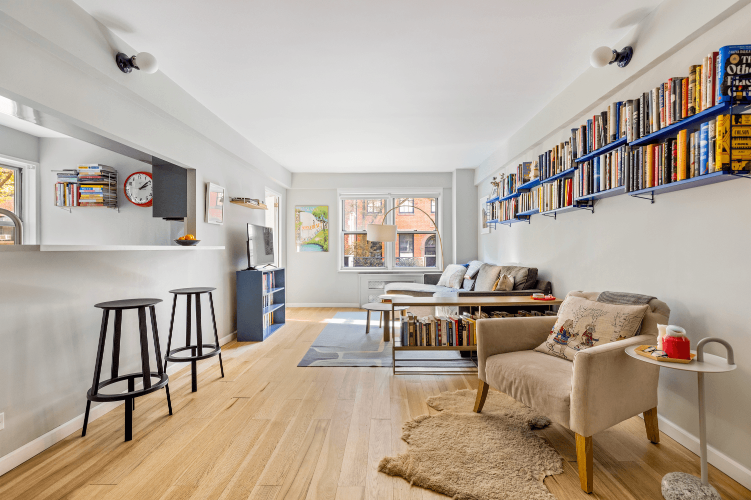 Nestled on one of the most picturesque tree lined streets in Brooklyn Heights, this sun drenched two bedroom, one bathroom home blends classic charm with modern luxury.