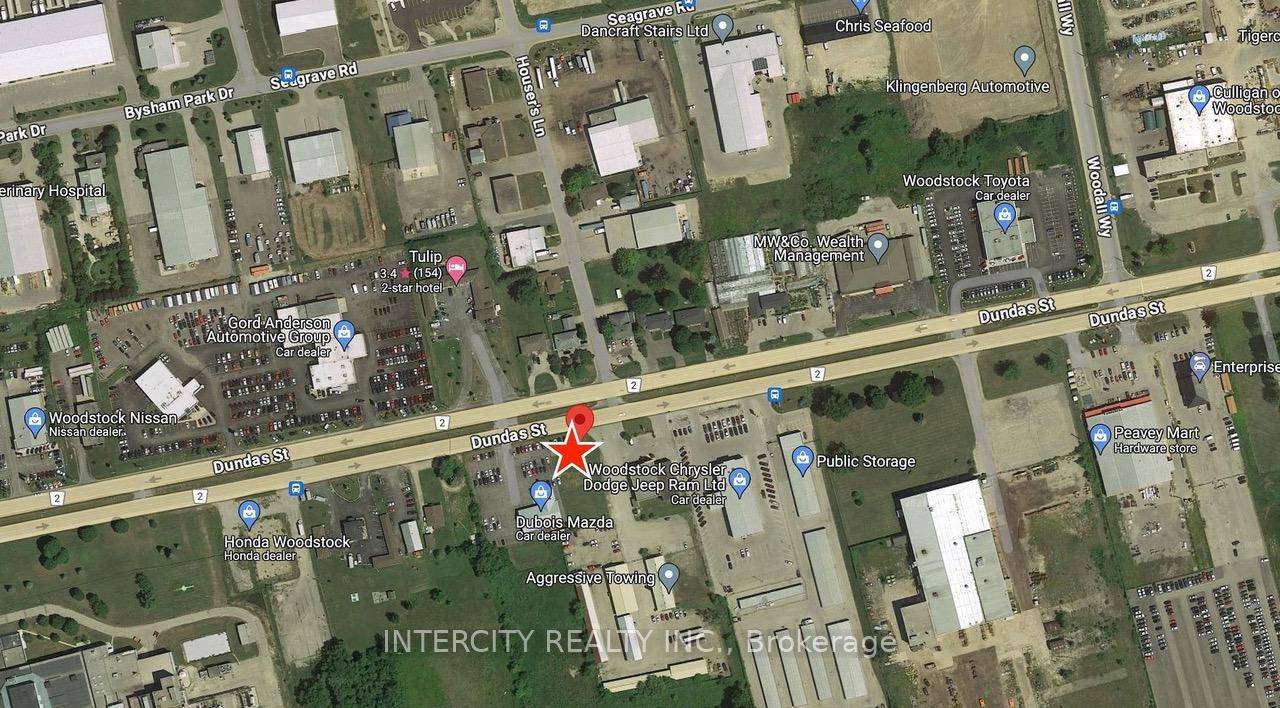 Introducing a rare opportunity in the heart of Woodstock, Ontario Prime commercial land for for sale at 1284 Dundas St.