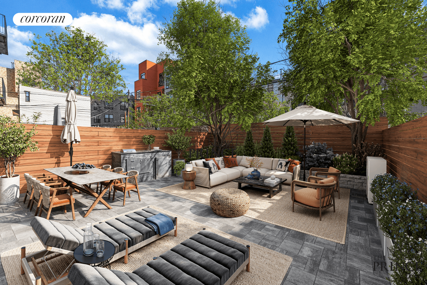 Discover this stunning one bedroom home with a dedicated home office and an impressive 825sf of private outdoor space, situated in a boutique Williamsburg condominium.