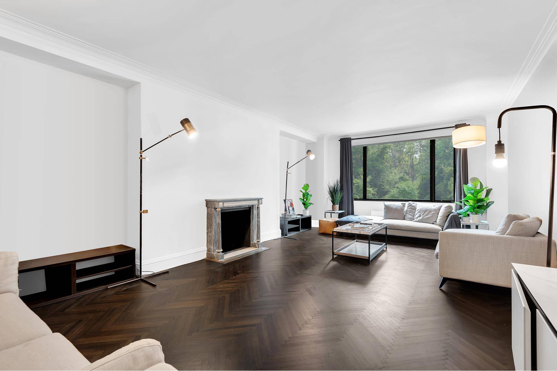 FIFTH AVENUE DREAM Enjoy Central Park views from this spacious 2bd 3 bath plus maid's room home office within a classic prewar building in an unparalleled location !