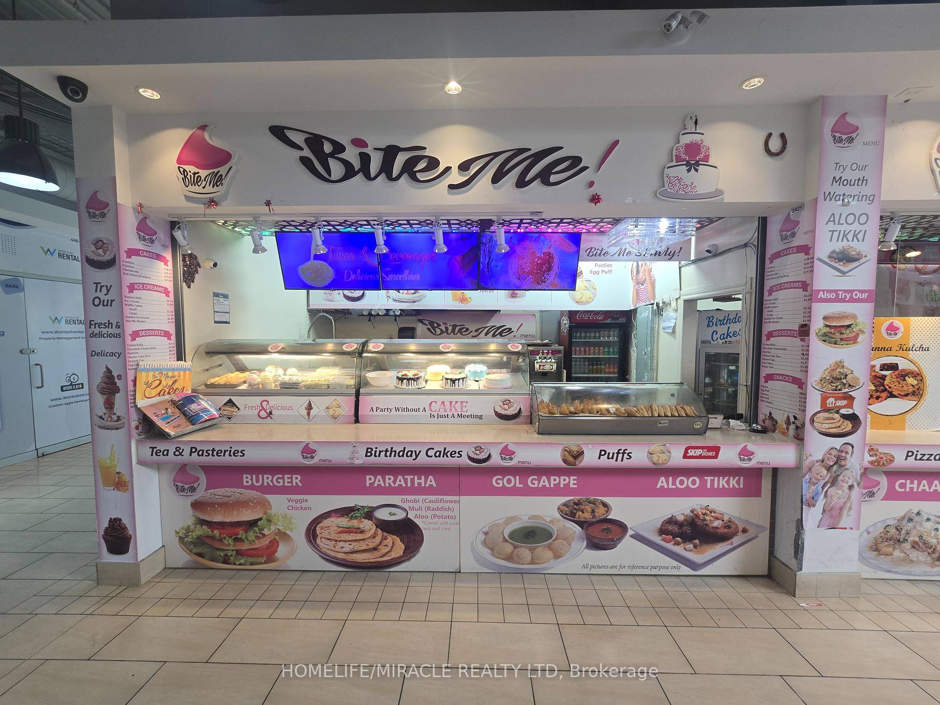 Prime Food Court Unit for lease in Westwood Mall High Traffic Location Anchored by Tim Hortons !