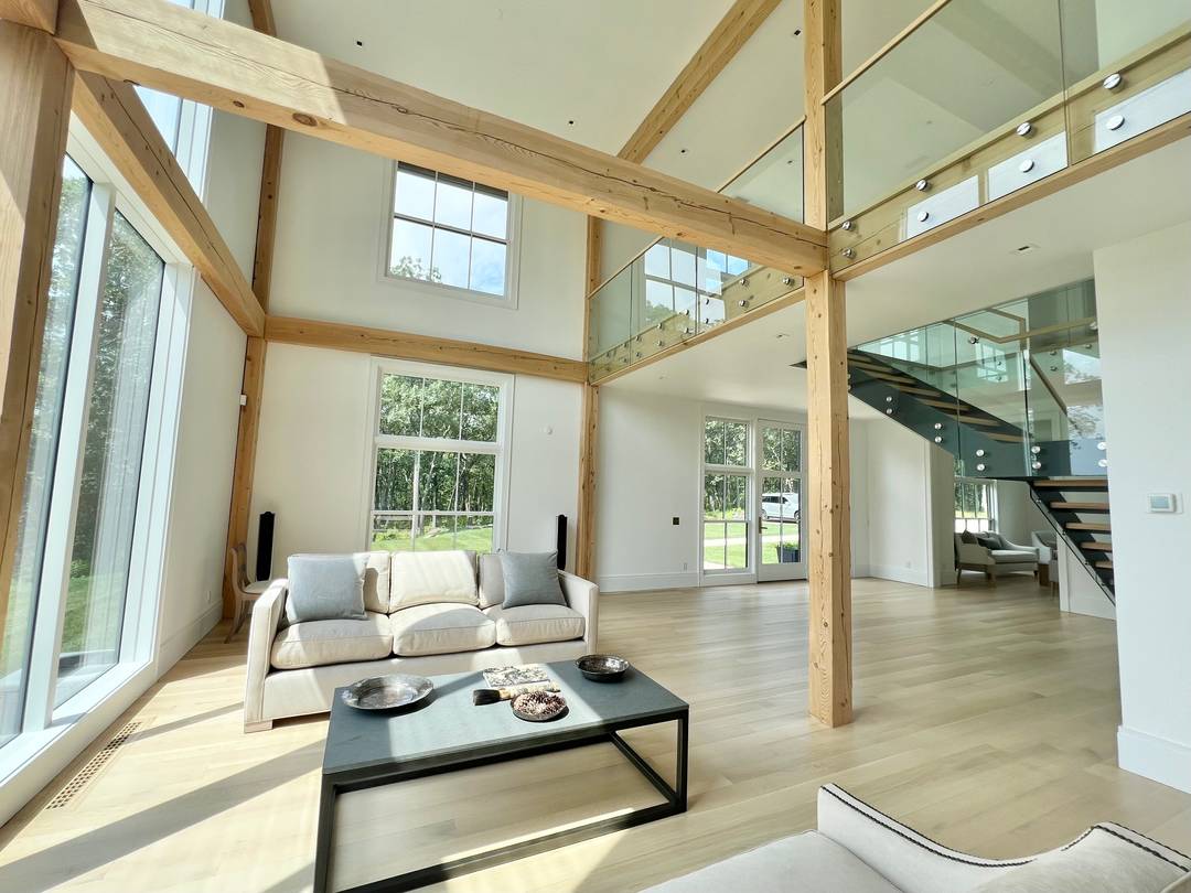 Modern in the Litchfield Hills This modern masterpiece enjoys spectacular sunset views that stretch to the Catskill Mountains in the distance.