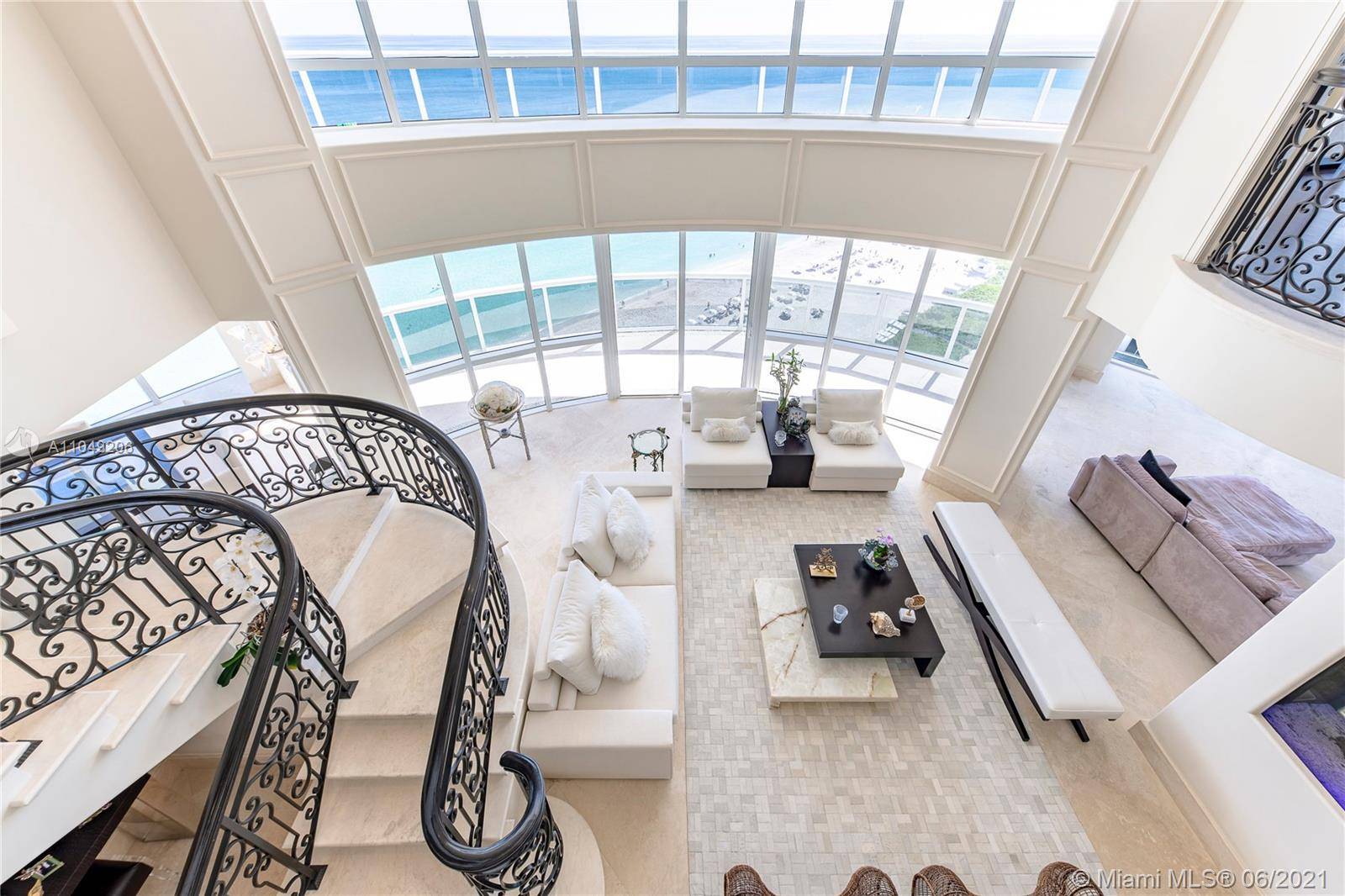 A crown jewel in the sky, this ultra luxury oceanfront marvel is the largest in the building enveloping 2 full stories.