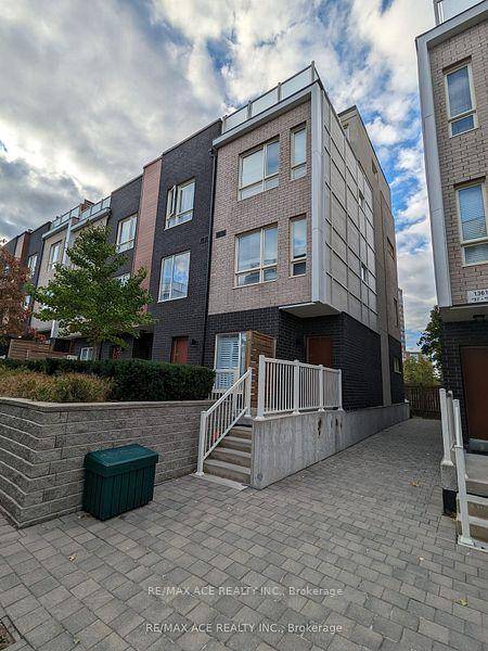 Sky loft stacked town house with unit on ground floor.