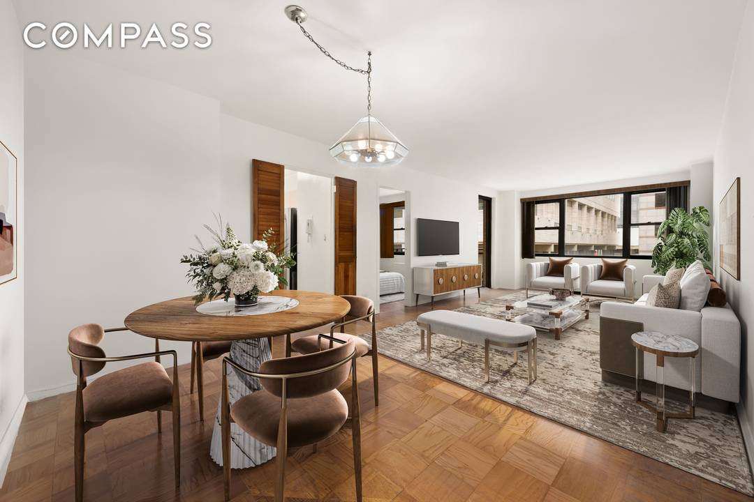 Spacious Corner Living with Private Outdoor Space at Lincoln Terrace Welcome home to Residence 6W at 165 West 66th Street a bright and generously proportioned corner residence offering exceptional space, ...