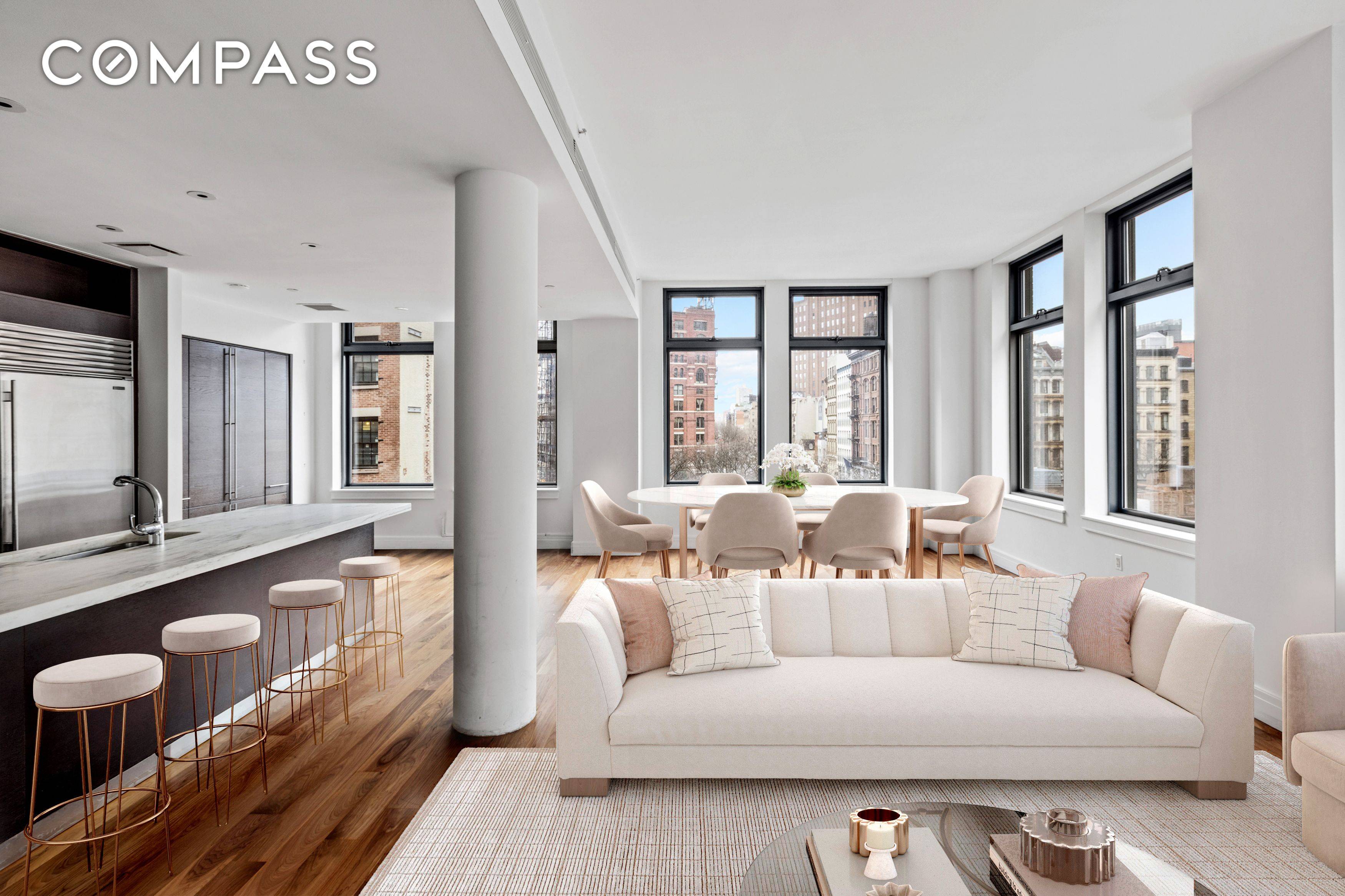 Elegant downtown living awaits you at the boutique 16 unit 34 Leonard Street located in the heart of Tribeca !