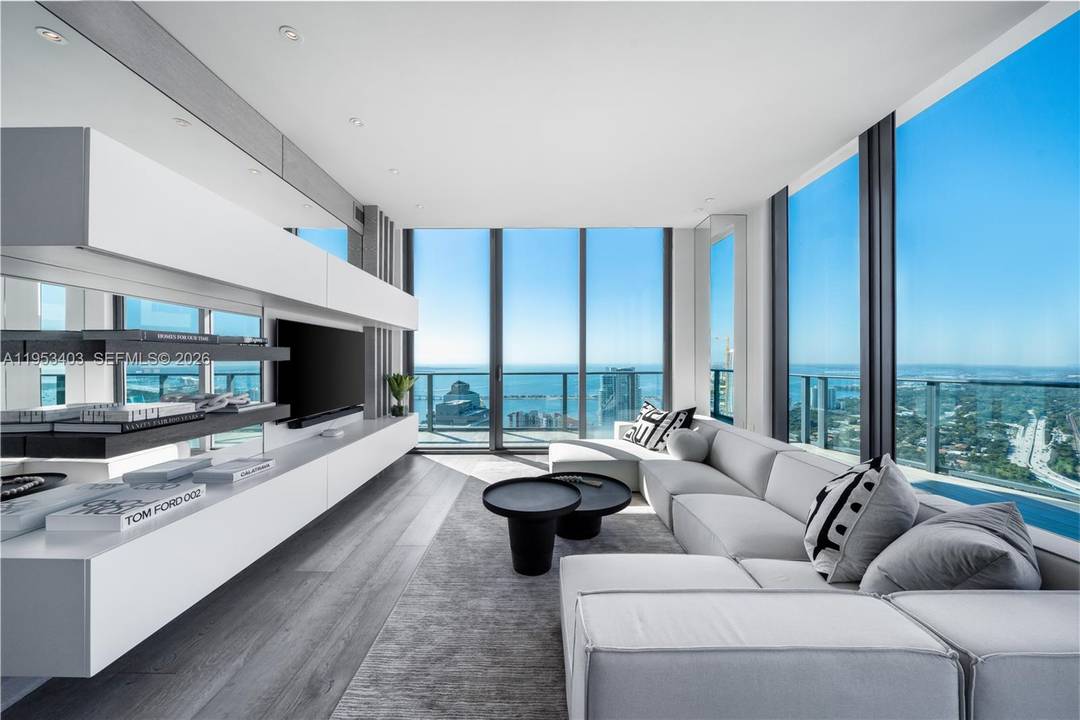 Brickell Penthouse featuring your very own PRIVATE ROOFTOP TERRACE AND PRIVATE HEATED PLUNGE POOL, offering a rare indoor outdoor living experience.