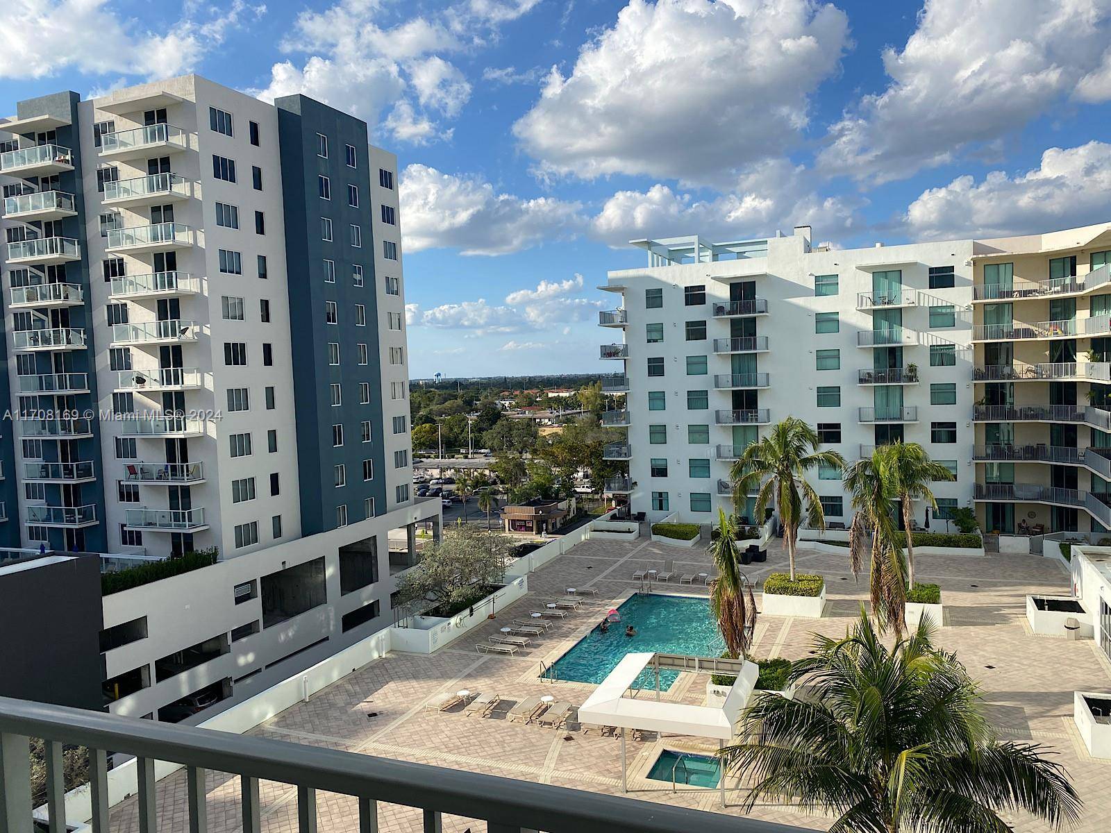 This stylish 2 bedroom, 2 bath condominium in Downtown Hollywood offers stunning pool views from every room and a private balcony.