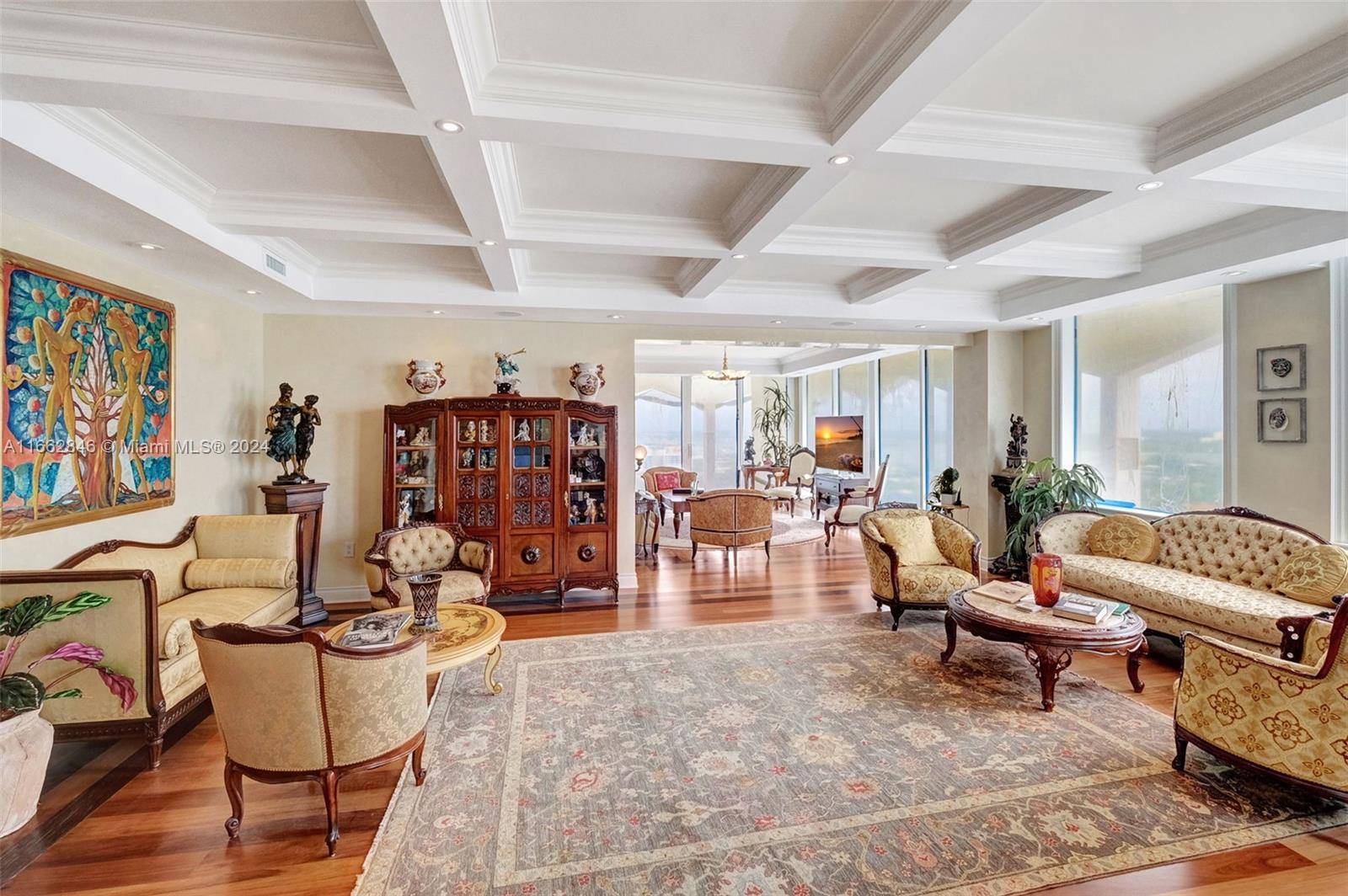 The penthouse at Balmoral in Bal Harbour, Florida, offers a luxurious and sophisticated living experience.