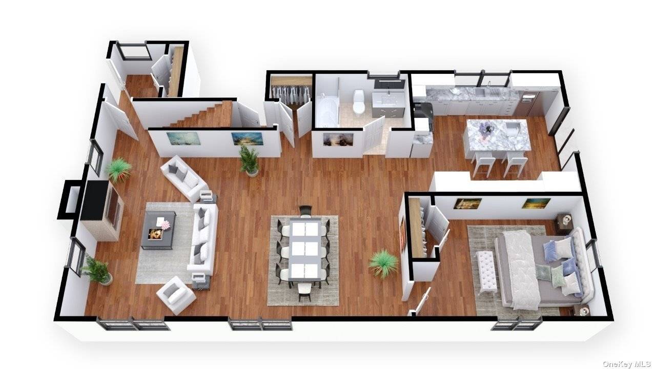 Newly gut renovated massive Colonial house on a deep lot in the heart of Bellmore !