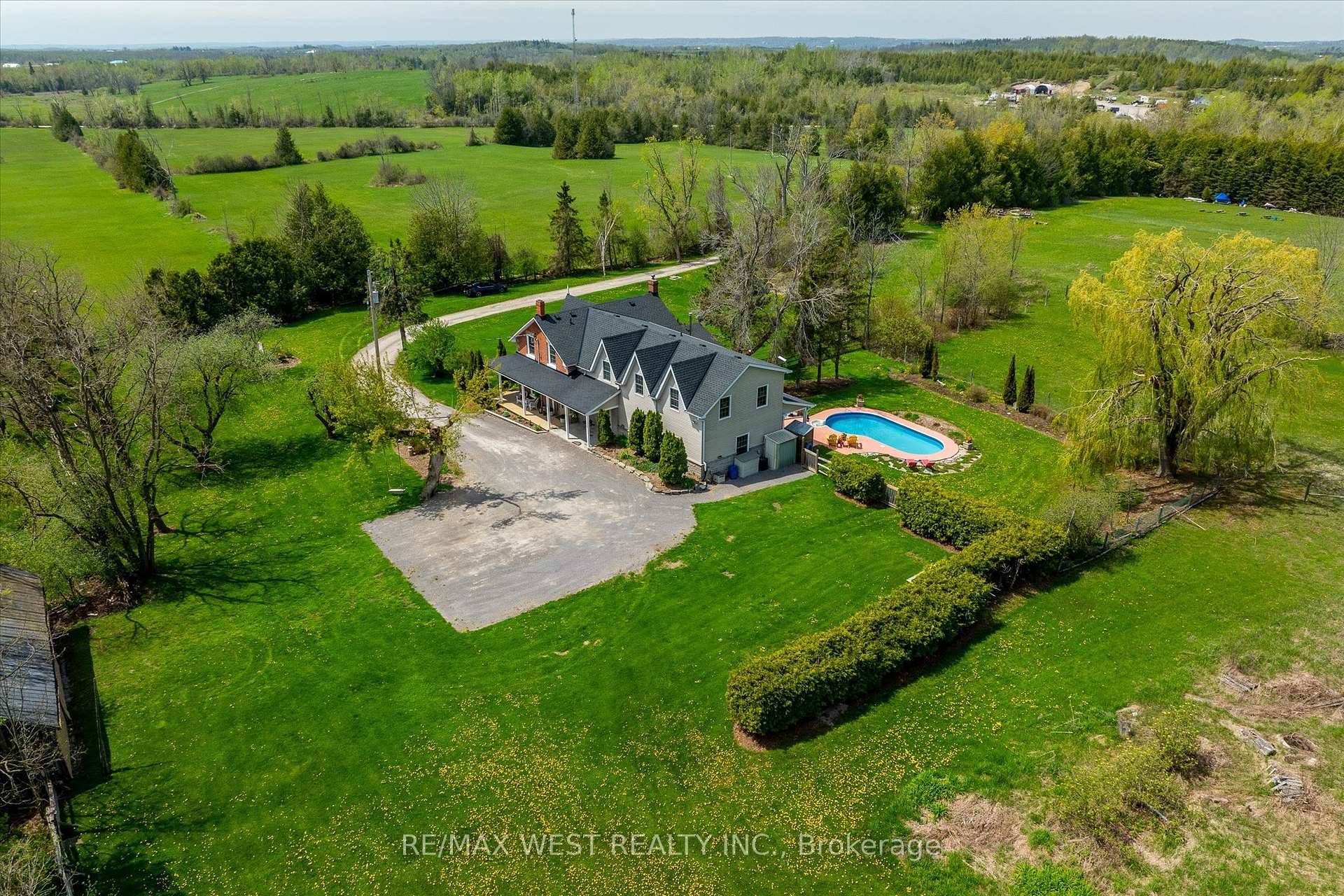 Scenic 86 Acre Farm with Renovated Century Home Minutes from Peterborough.