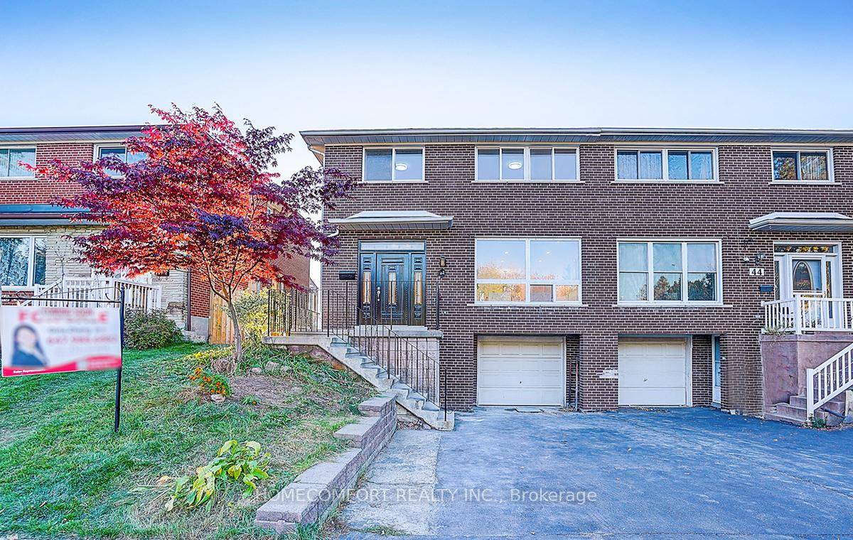 Welcome to 42 Greyhound Dr, a stunning upgraded 4 2 bedroom semi in the highly sought after Baview Woods Steeles community !